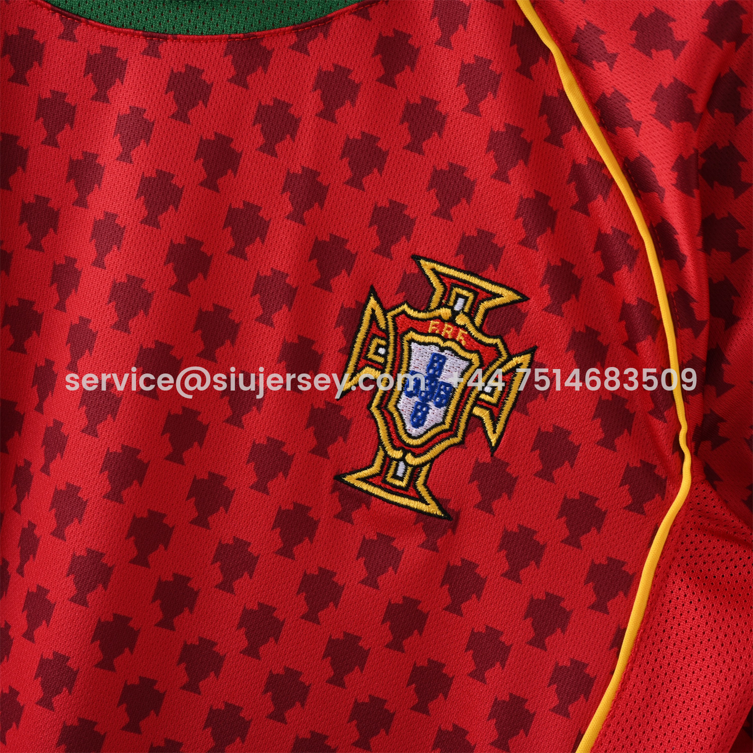 SIUjerseys-Retro Portugal 2004 Home Jersey