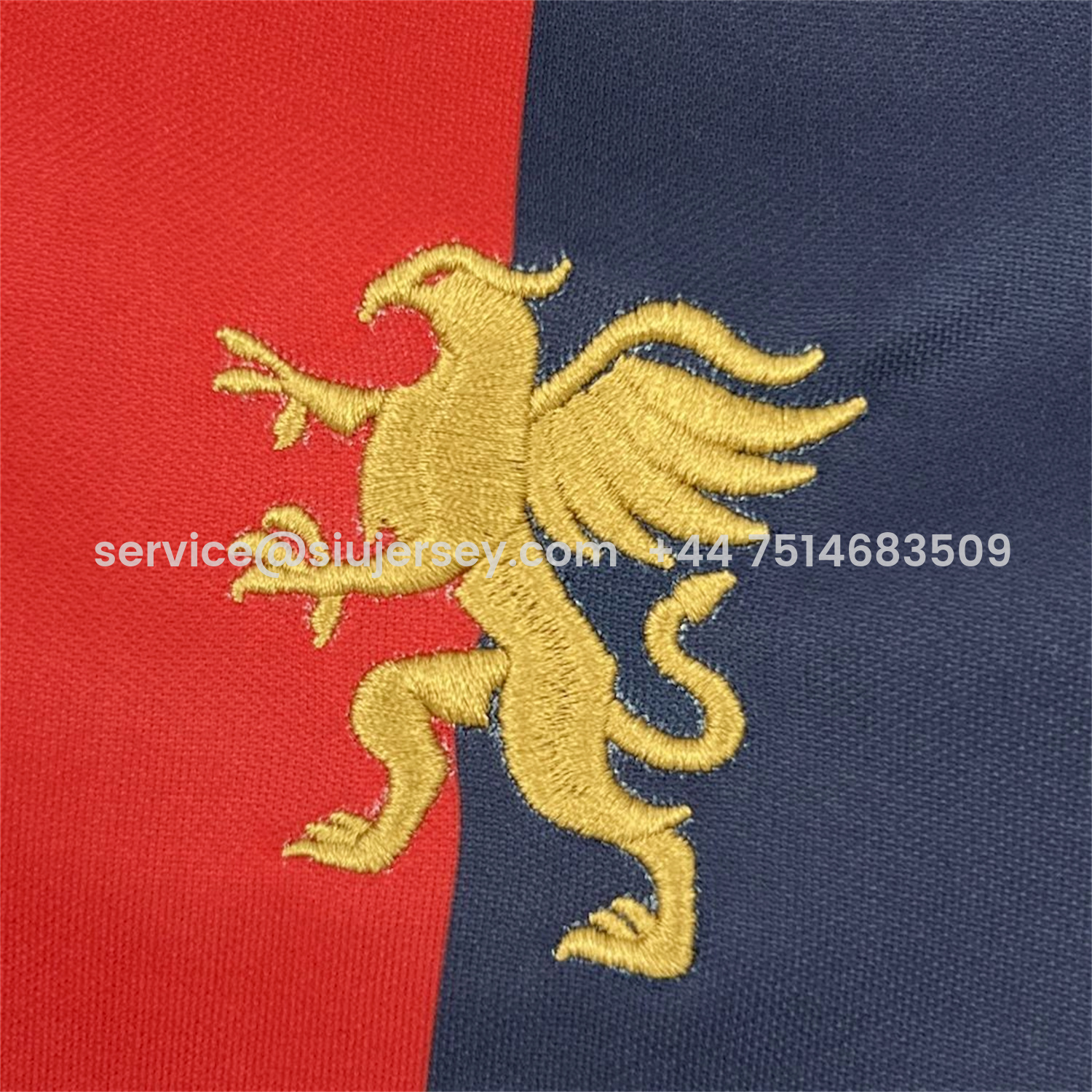 SIUjerseys-Genoa 25-26 Red And Blue Special Jersey - Fans Version