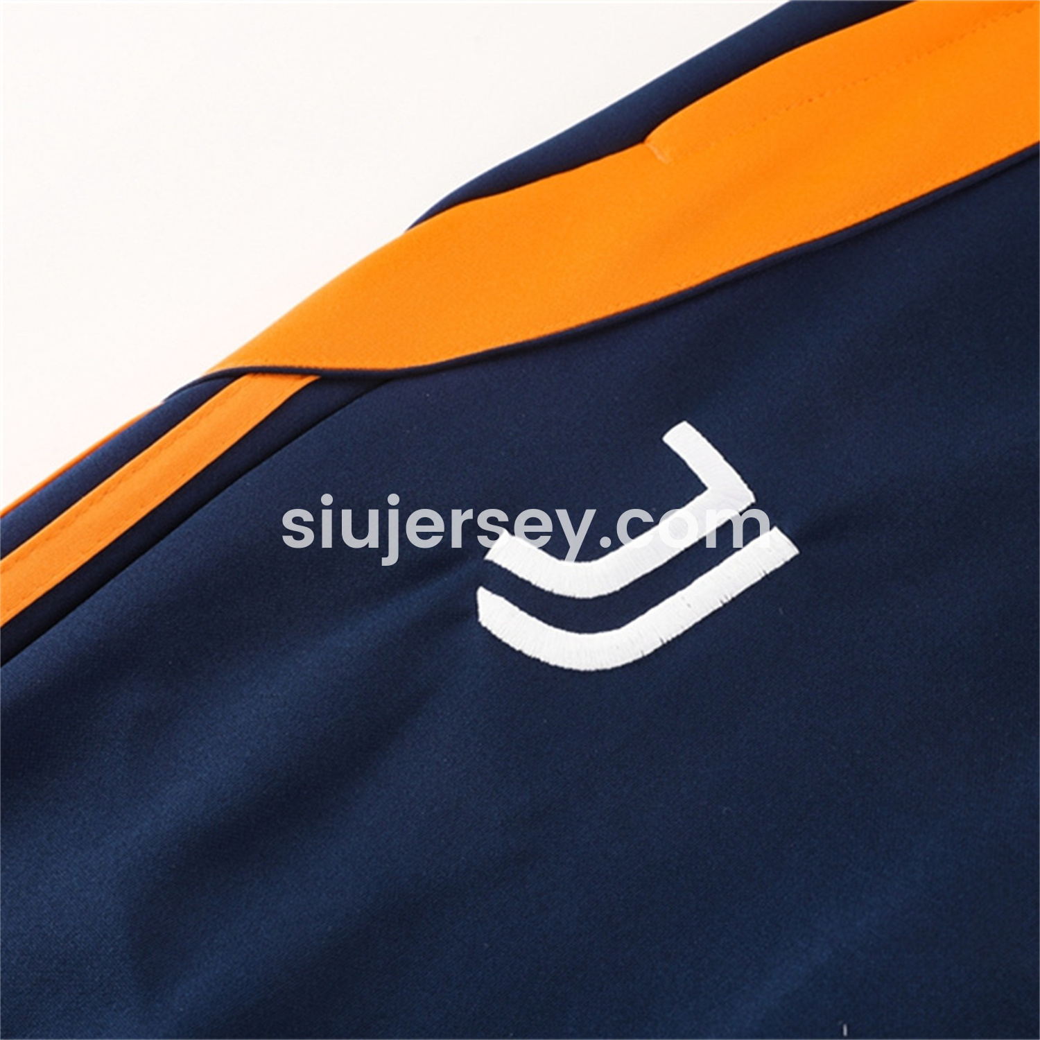 SIUjerseys-Juventus 24-25 Jacket Training Tracksuit - Orange Jackets & Blue Pants