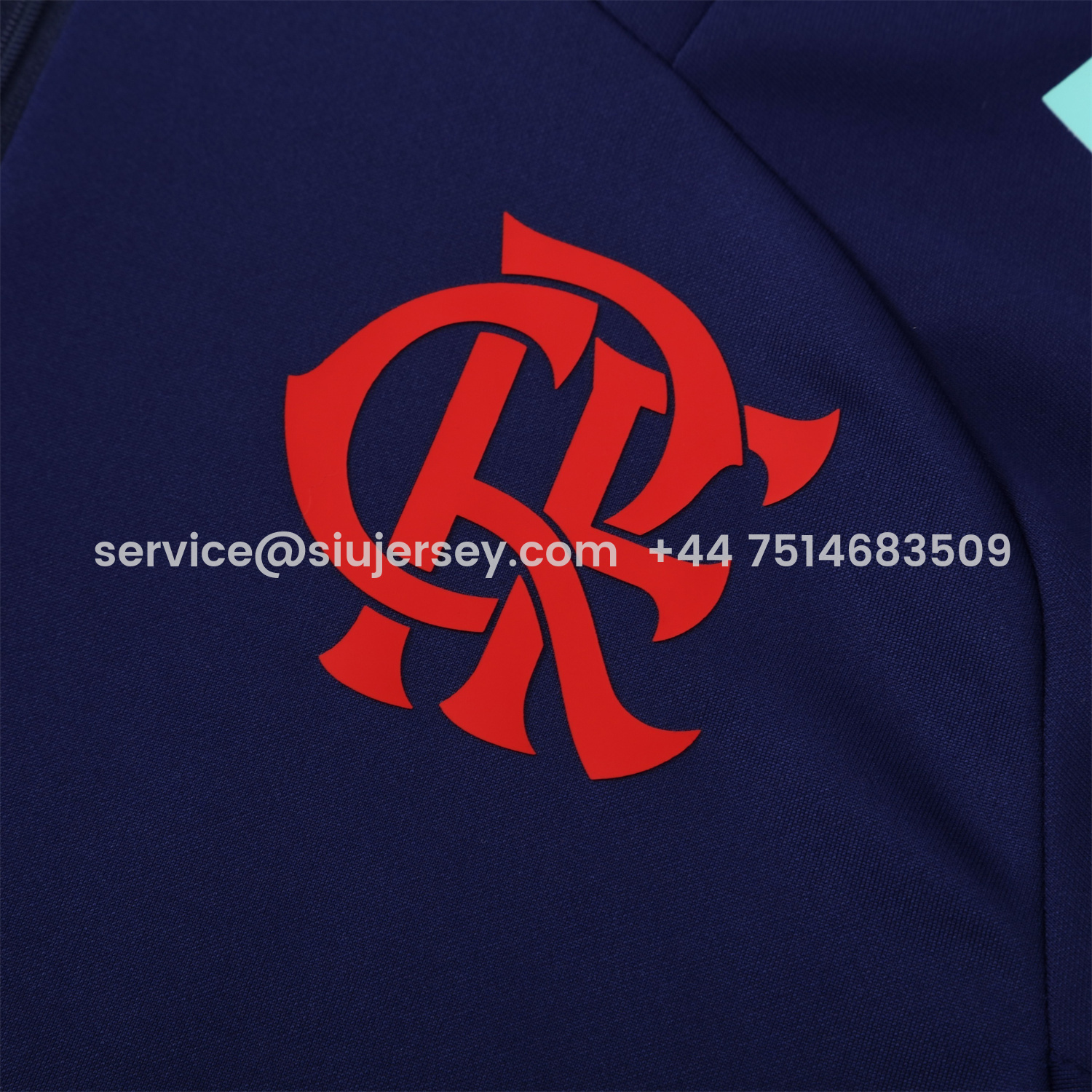 SIUjerseys-Flamengo 25-26 Long Sleeve Training Set - Deep Blue Top & Deep Blue Pants
