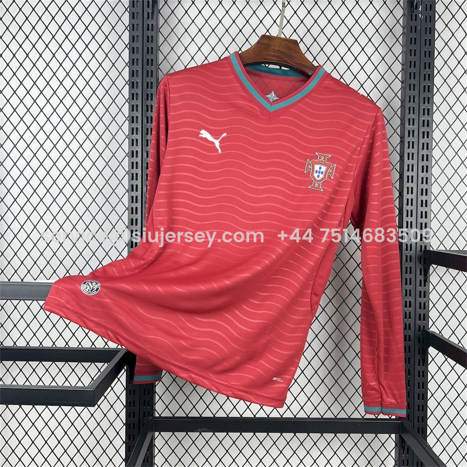 SIUjerseys-Portugal 2026 Home Long Sleeves Jersey - Fans Version
