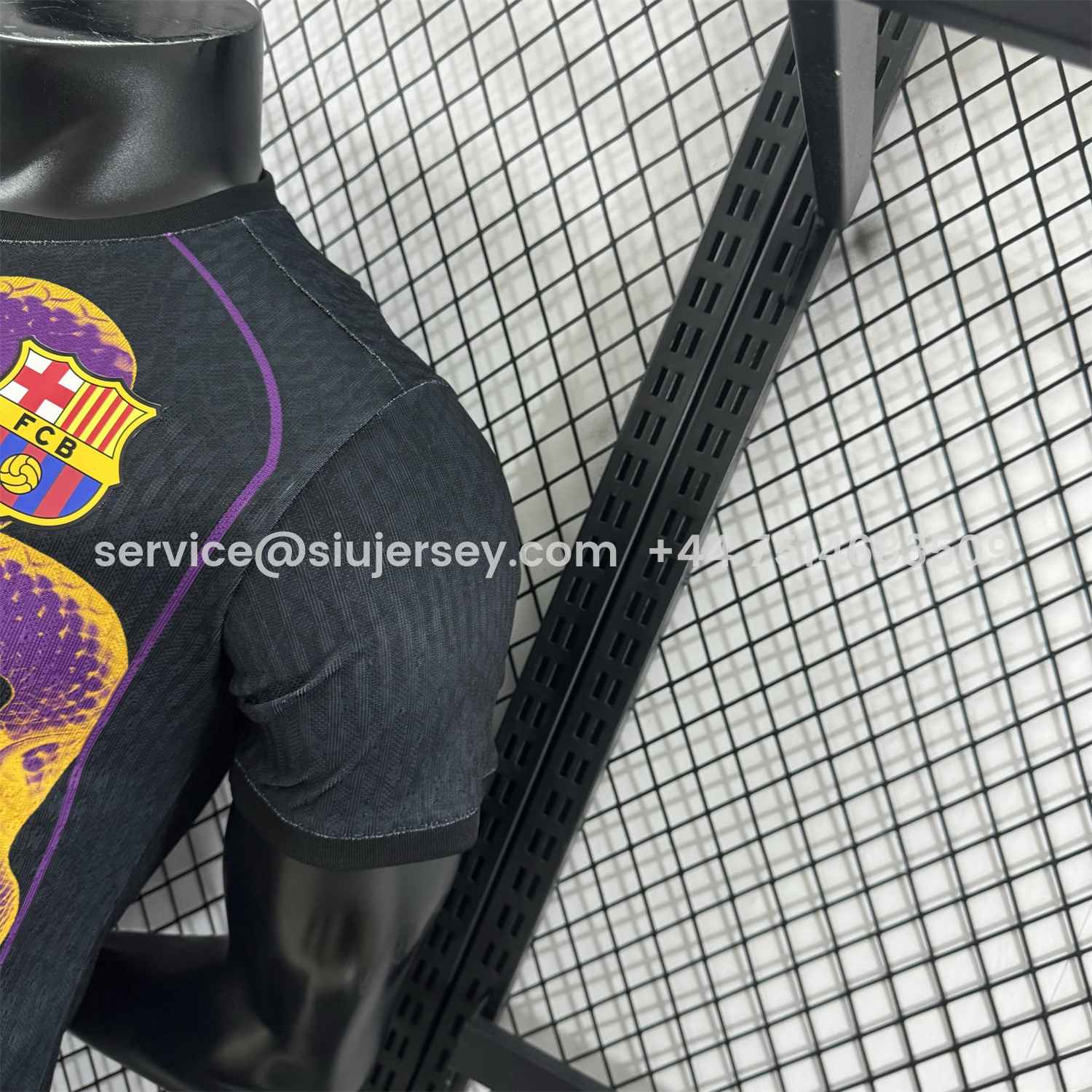 SIUjerseys-Barcelona 25-26 Purple Mamba Snake Black Special Jersey - Player Version