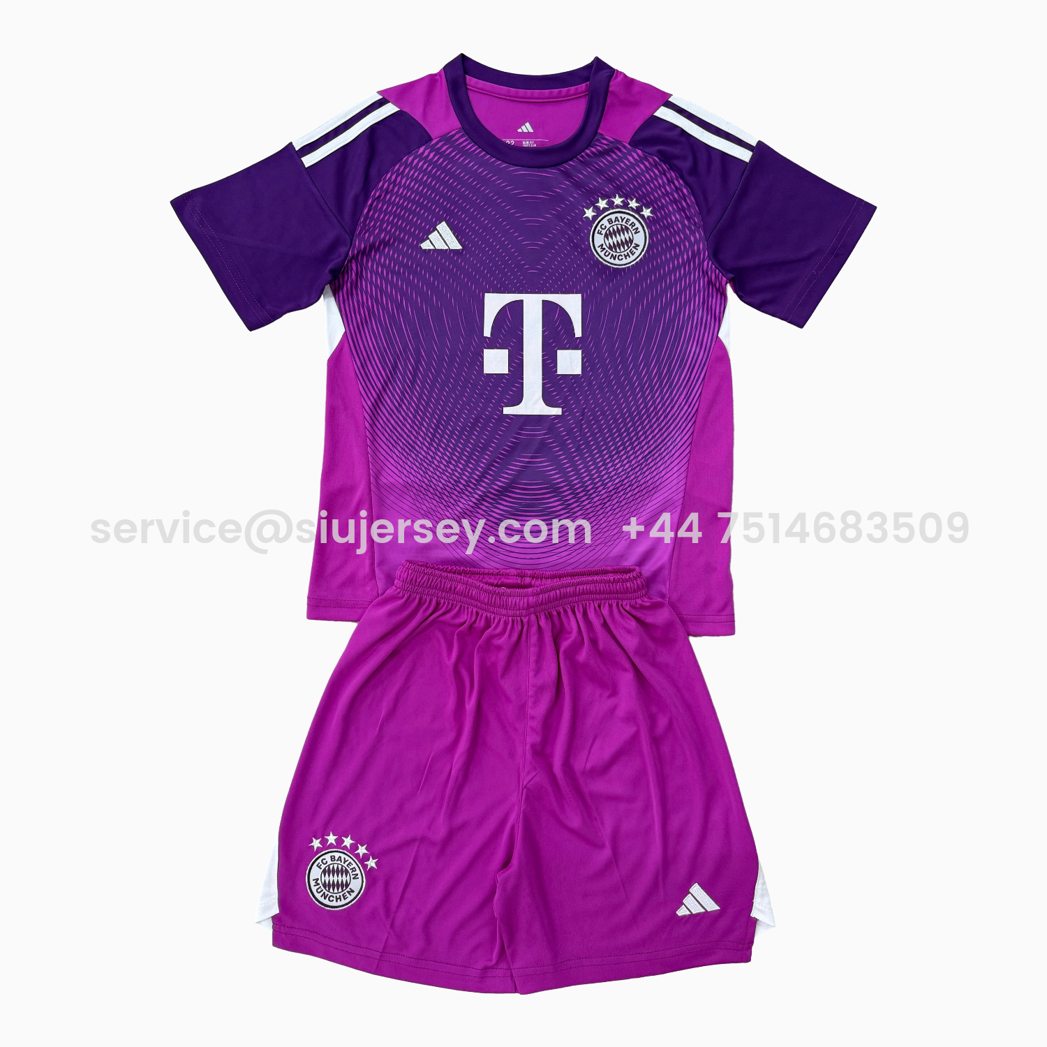 SIUjerseys-Bayern Munich 25-26 Pueple Goalkeeper Men's Adult Jersey Set - Fans Version