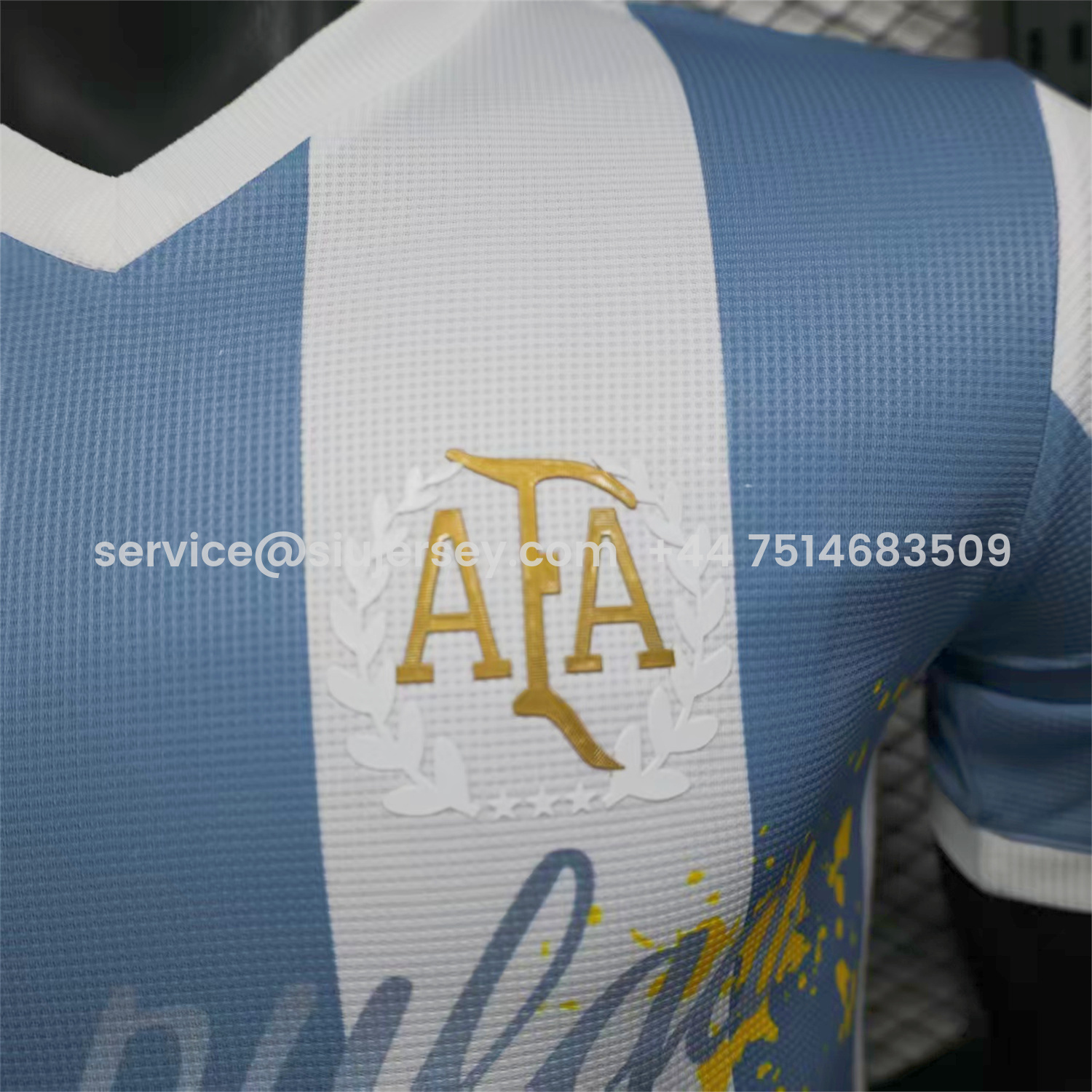 SIUjerseys-Argentina 25-26 50th Anniversary Messi Graffiti Special Jersey - Player Version