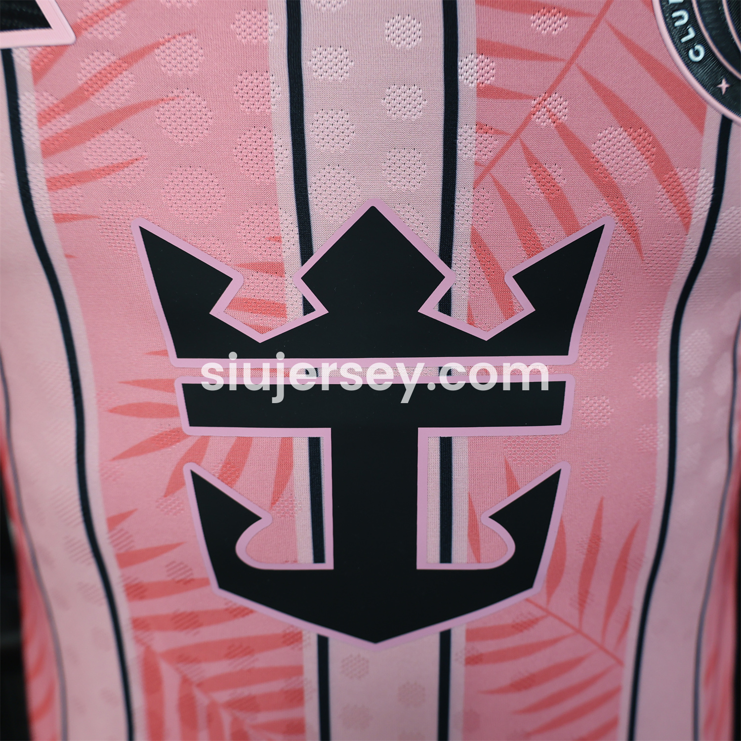 SIUjerseys-INT M.A.M 25-26 Pink Stripes and Leaves Pattern Special Jersey - Player Version