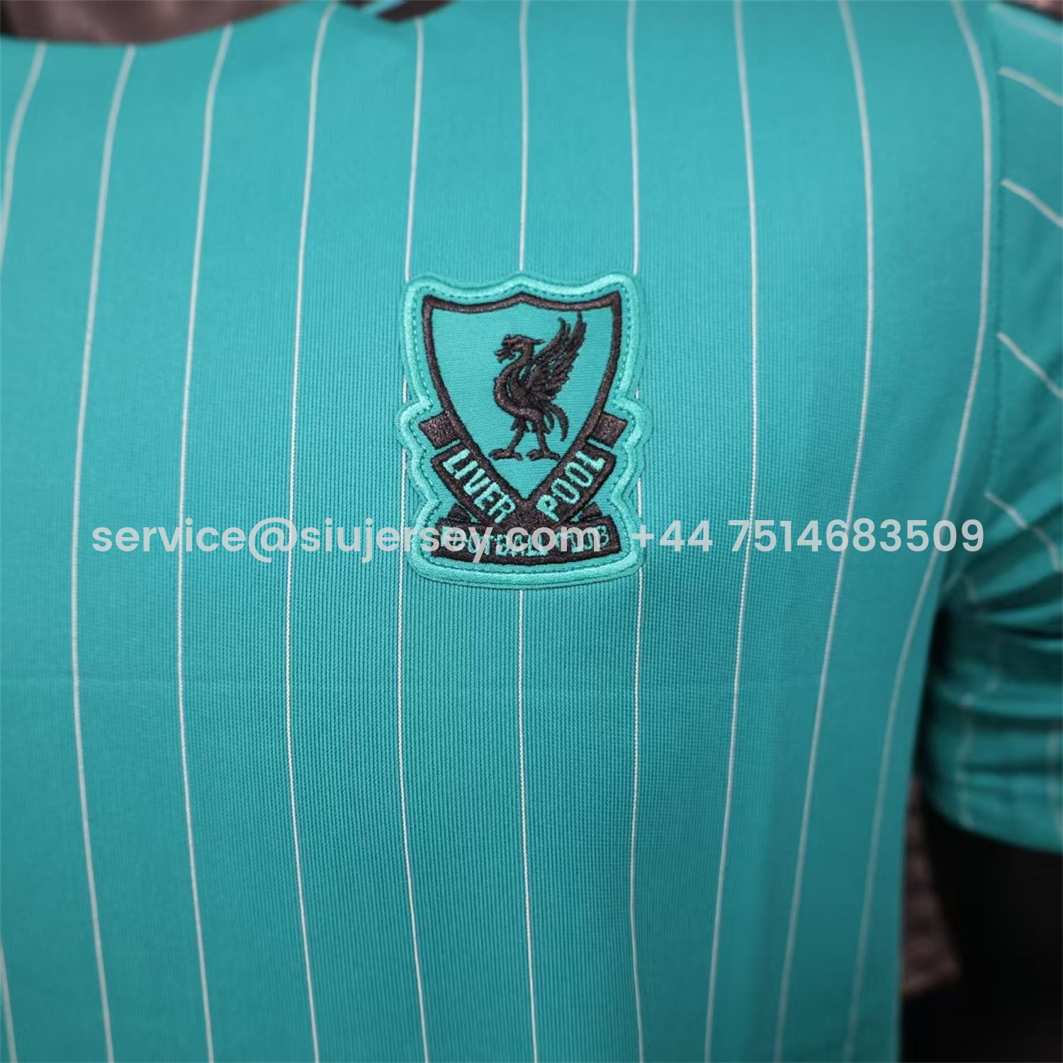 SIUjerseys-Liver.pool 25-26 Icon Range Travel Special Edition Cyan Jersey - Player Version