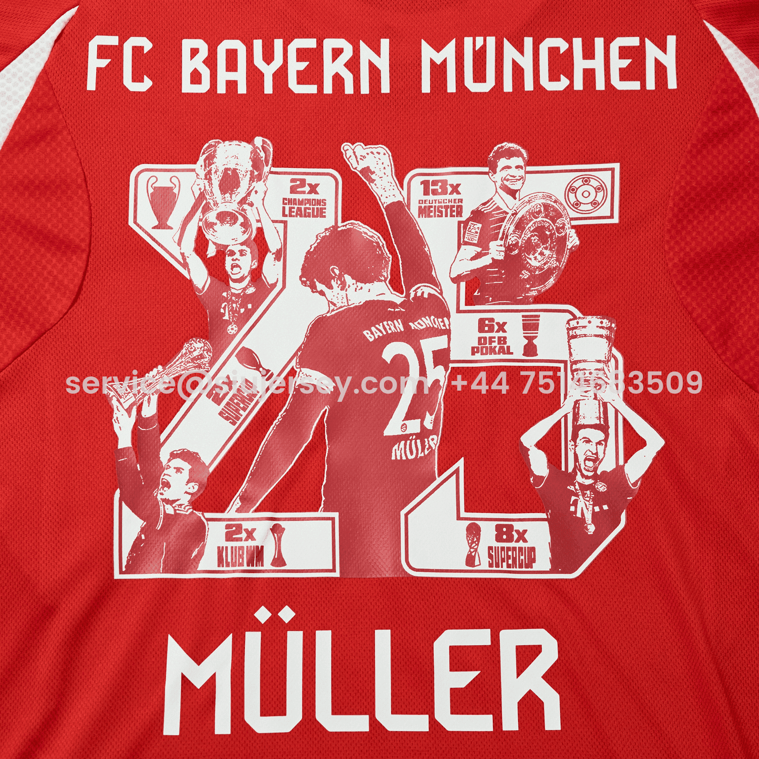 SIUjerseys-Bayern Munich 25-26 Home Müller Limited Edition Kids Kit