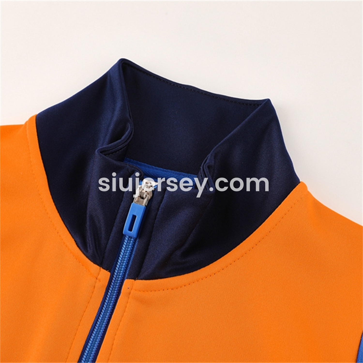 SIUjerseys-Juventus 24-25 Jacket Training Tracksuit - Orange Jackets & Blue Pants