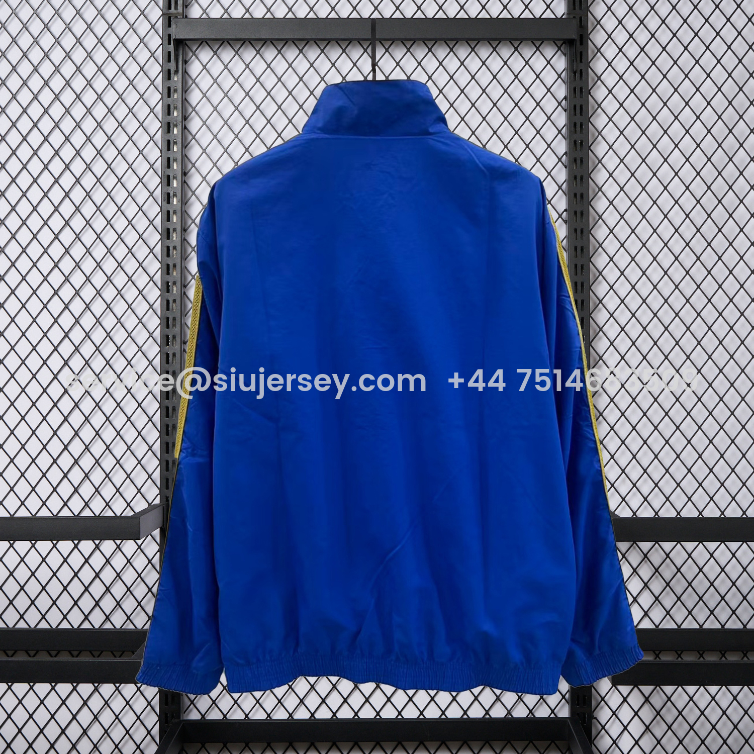 SIUjerseys-Real Madrid 25-26 Cultural Story Chinese Lucky Double Sided Windbreaker Jacket - Blue