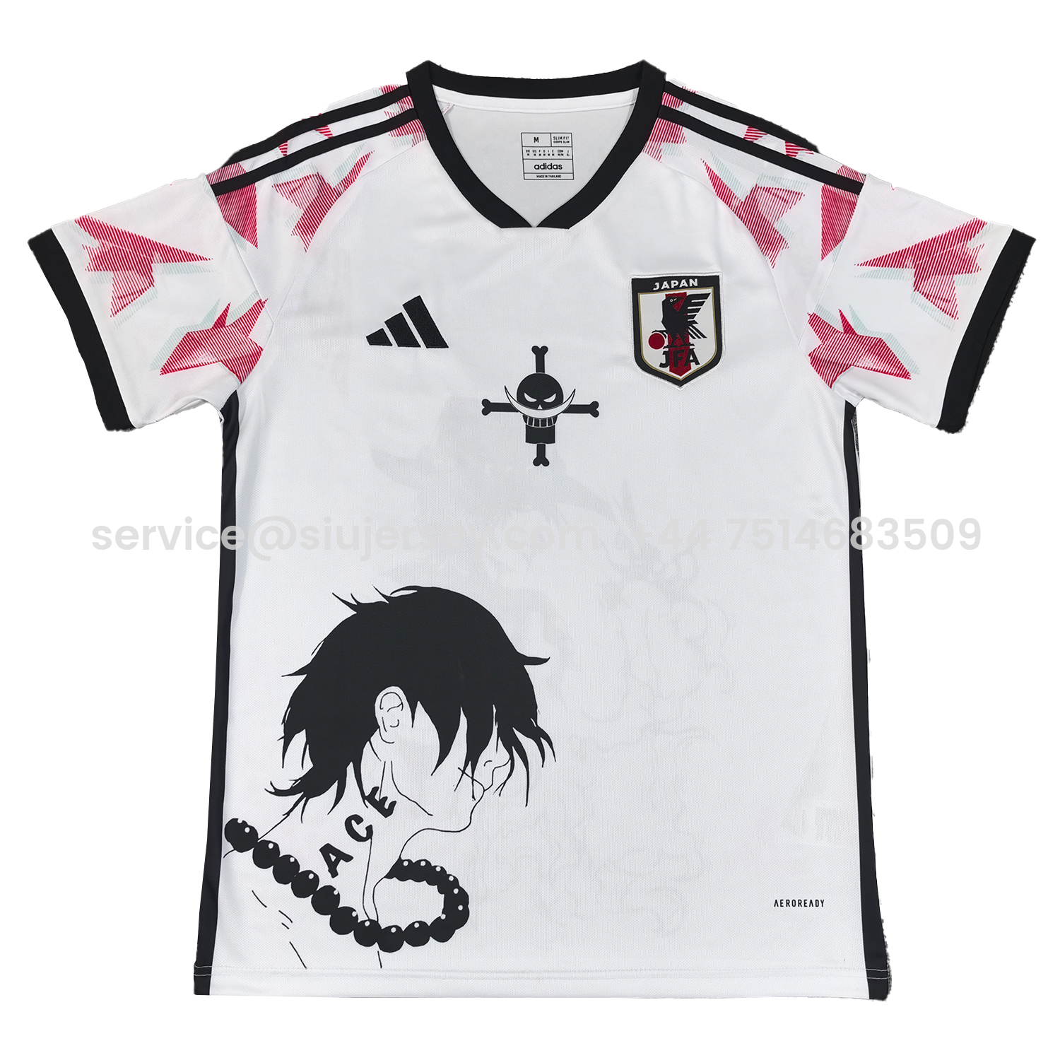 SIUjerseys-Japan 25-26 Ace Silhouette White Jersey - Fans Version