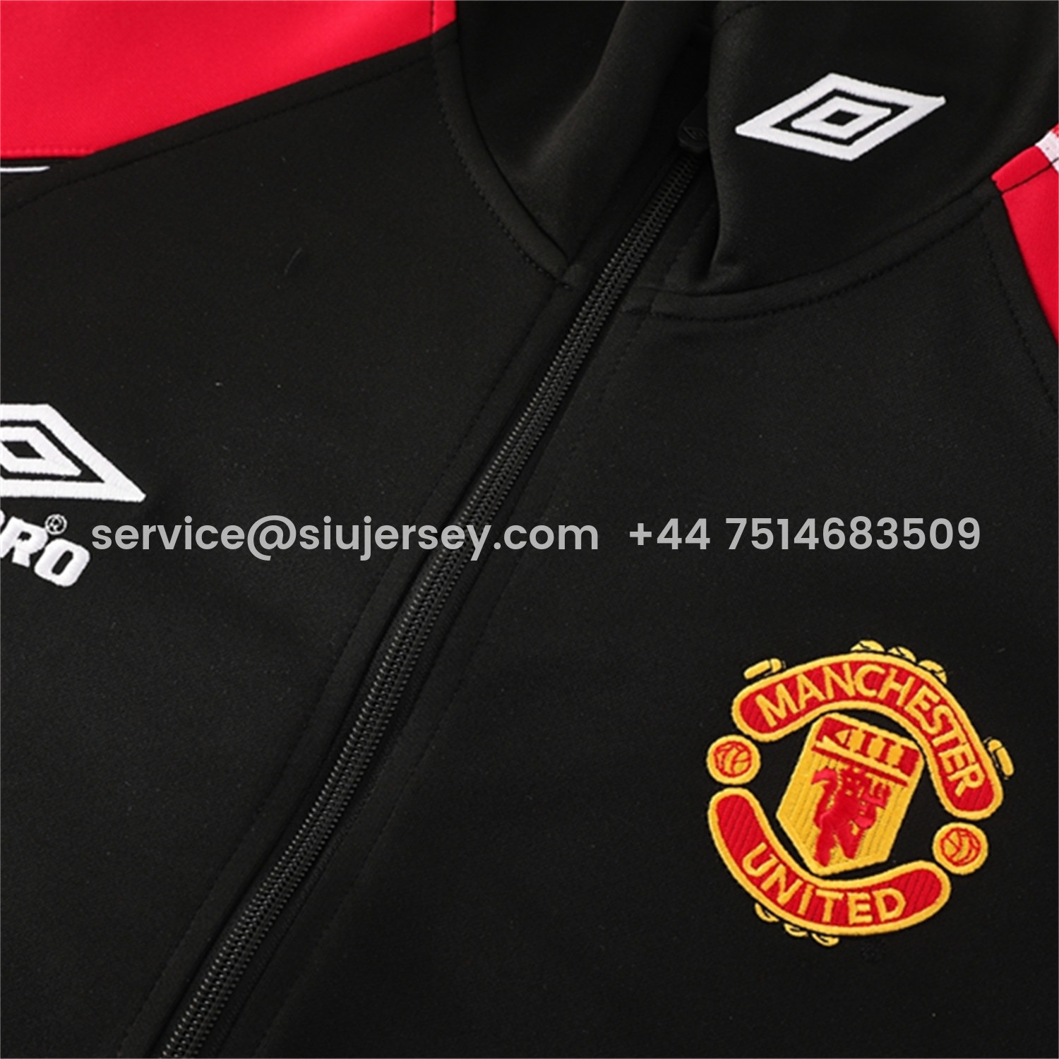 SIUjerseys-Manchester United 25-26 Throwback 98-99 Style Jacket Training Tracksuit - Black