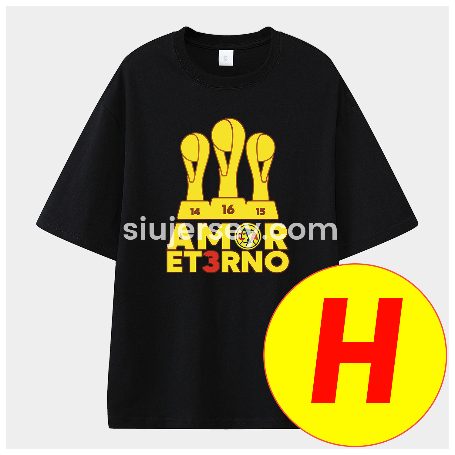 SIUjerseys-Club América Triple Championship Unisex Pure Cotton T-shirt