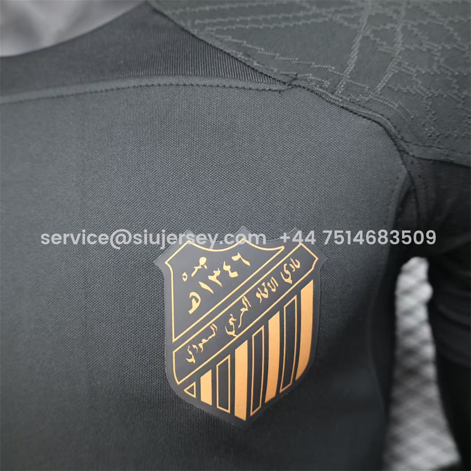 SIUjerseys-Al Ittihad Jeddah United 25-26 Golden 1927 Anniversary Black Jersey - Player Version
