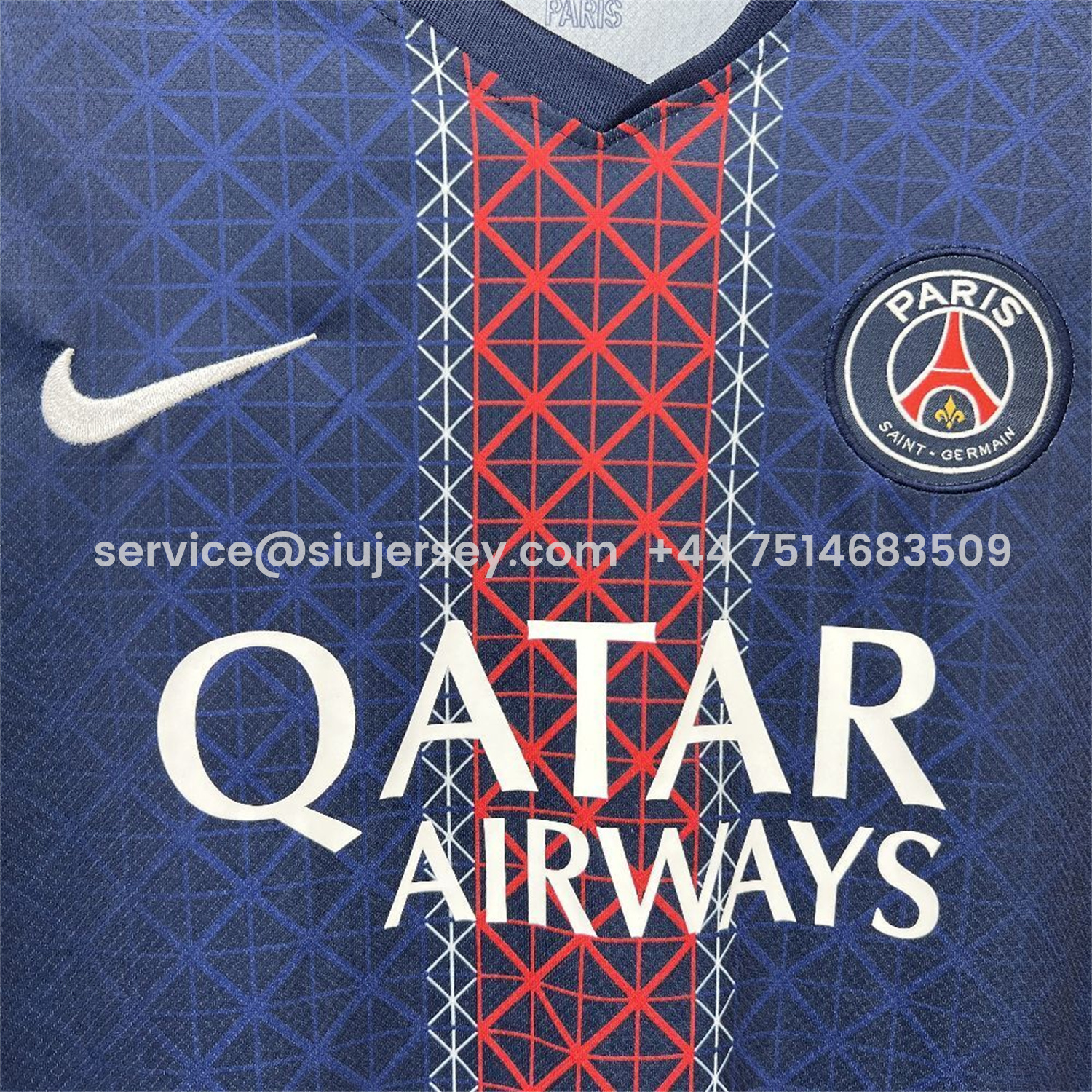 SIUjerseys-Paris Saint-Germain PSG 25-26 Home Long Sleeves Jersey - Fans Version