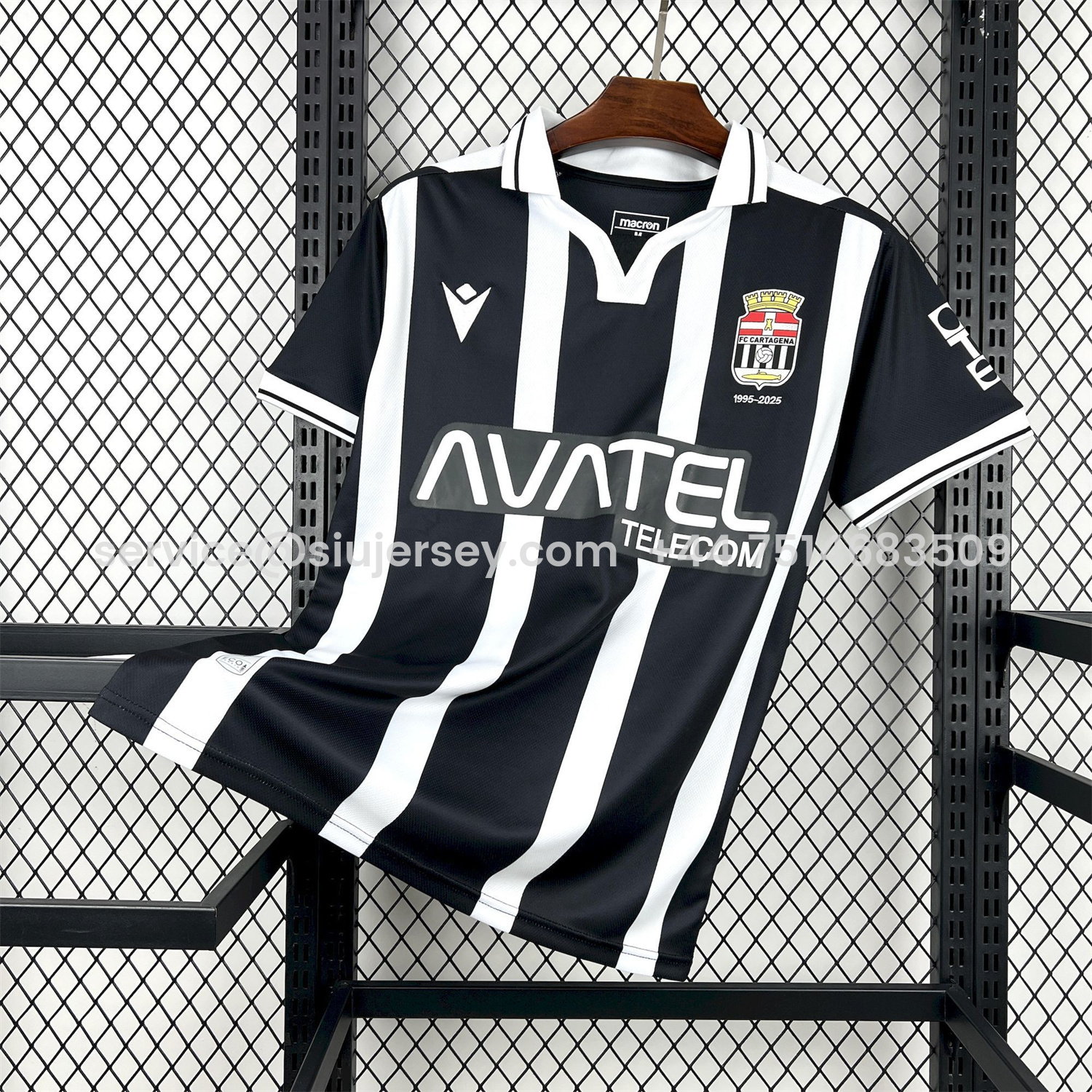 SIUjerseys-FC Cartagena 25-26 Home White And Black Jersey - Fans Version