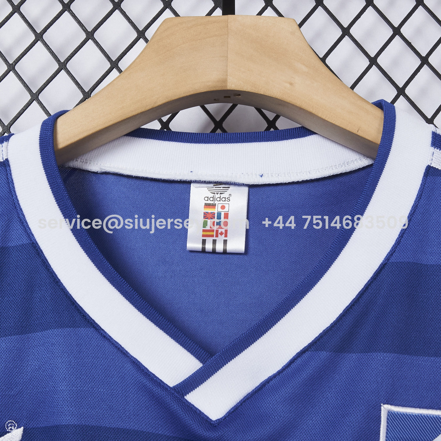 SIUjerseys-Retro Hamburger SV 1986-87 Away Blue Jersey