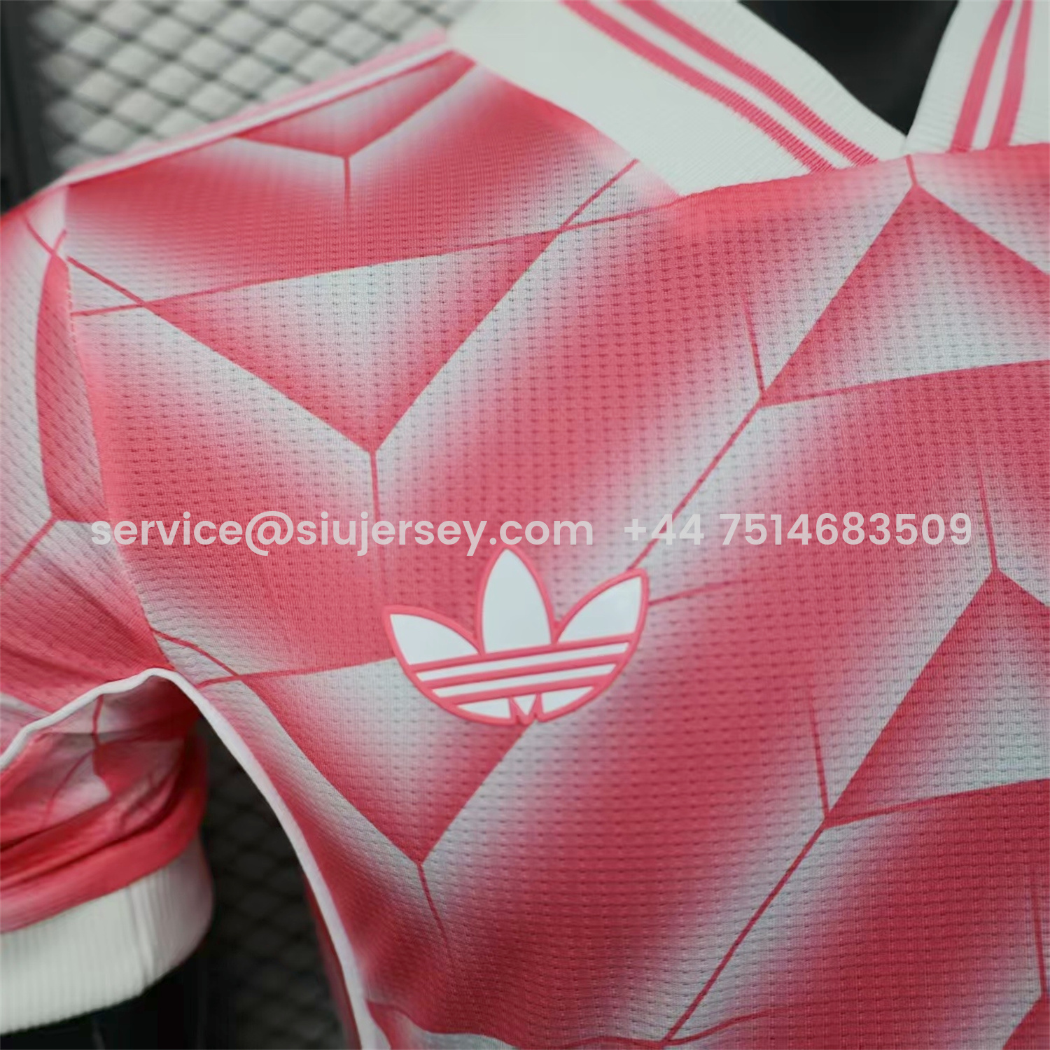 SIUjerseys-Real Madrid 25-26 Refracted Pink Light White Special Jersey - Player Version