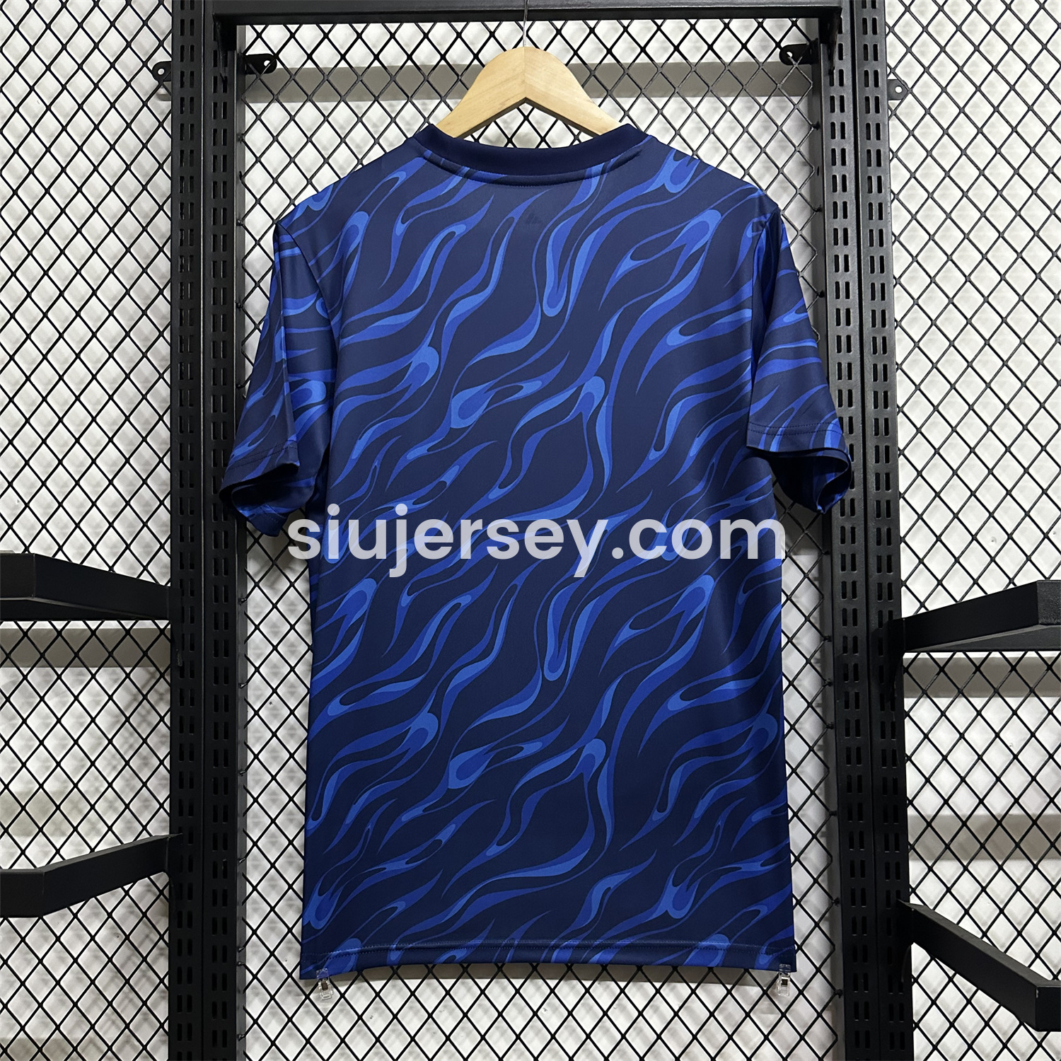 SIUjerseys-Real Madrid 24-25 Blue Black Ripple Special Edition Jersey - Fans Version