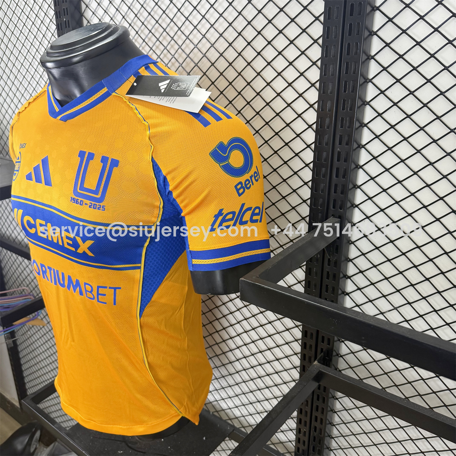 SIUjerseys-Tigres UANL 25-26 Home Jersey With All Sponsors - Player Version