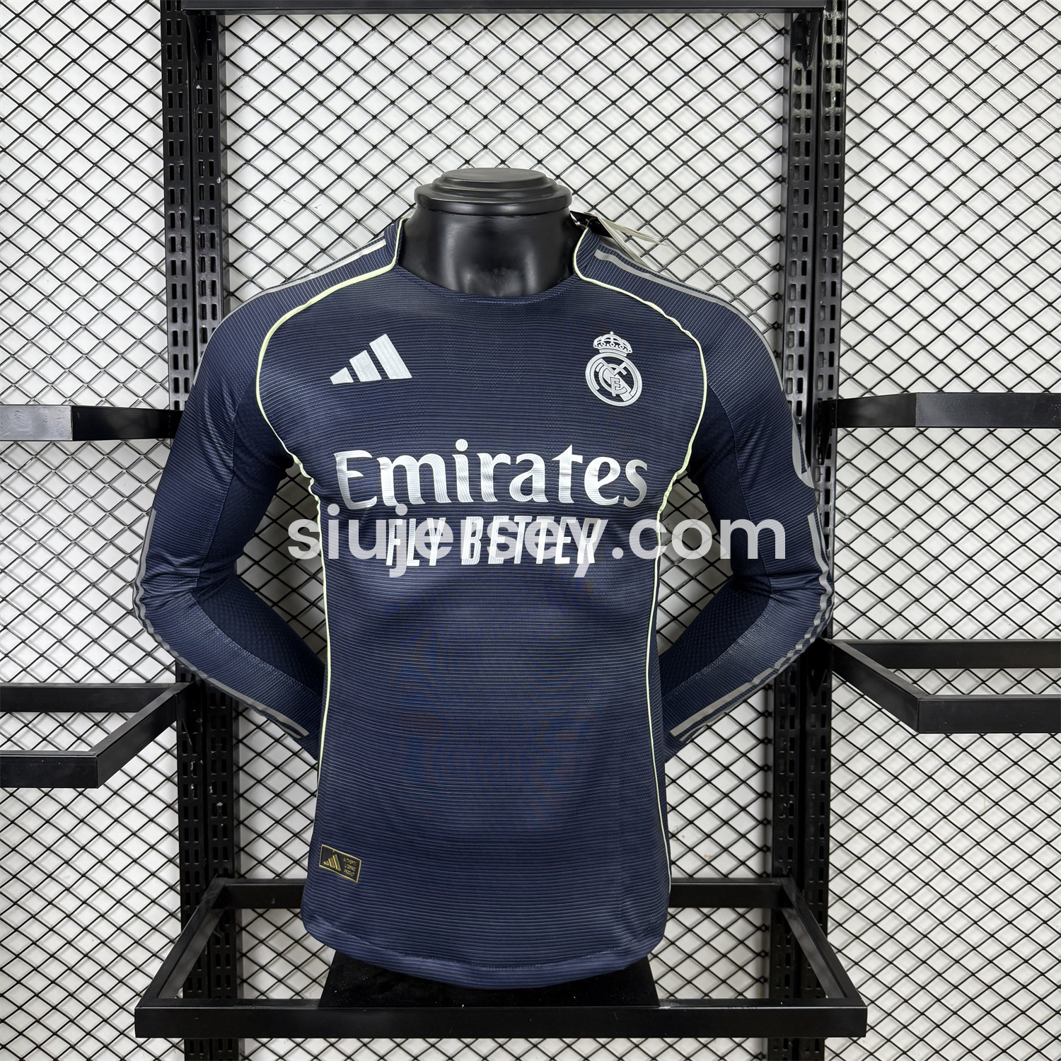SIUjerseys-Real Madrid 25-26 Away Long Sleeve Jersey - Player Version