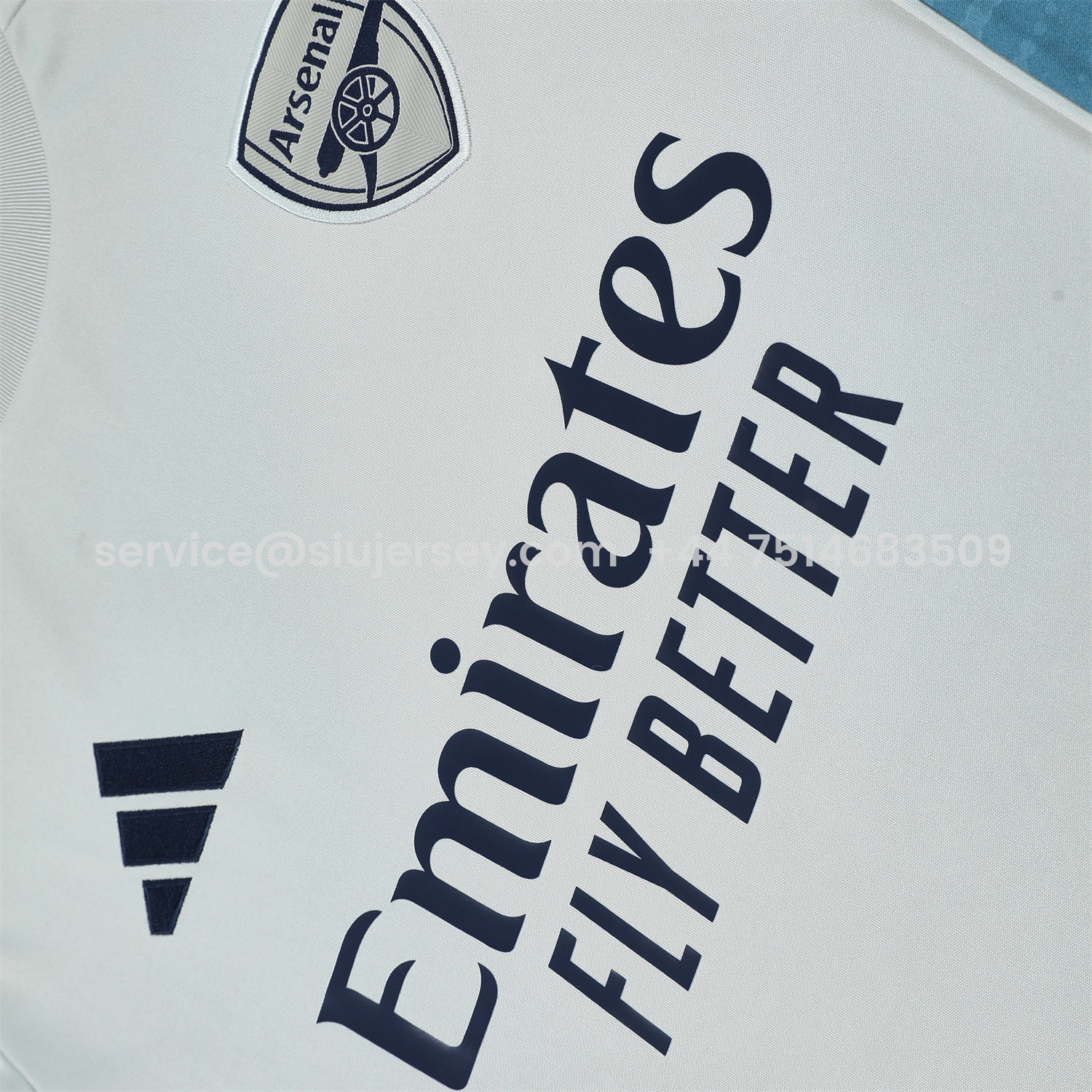 SIUjerseys-Arsenal 25-26 Short-Sleeve Training Set - Grey Top & Deep Blue Shorts