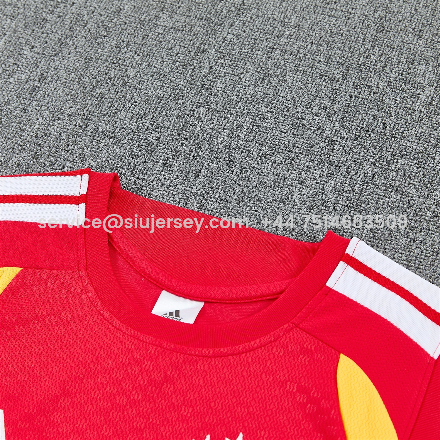 SIUjerseys-Germany 2026 Vest Training Set - Red Vest and Black Shorts