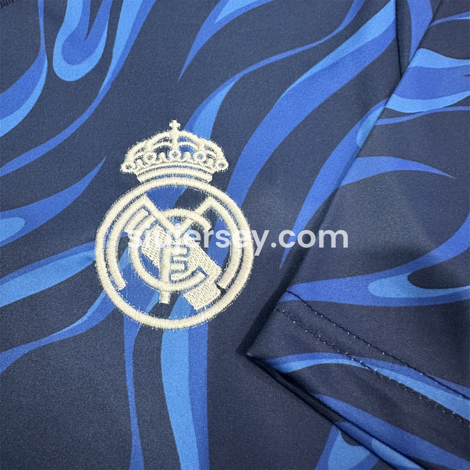 SIUjerseys-Real Madrid 24-25 Blue Black Ripple Special Edition Jersey - Fans Version