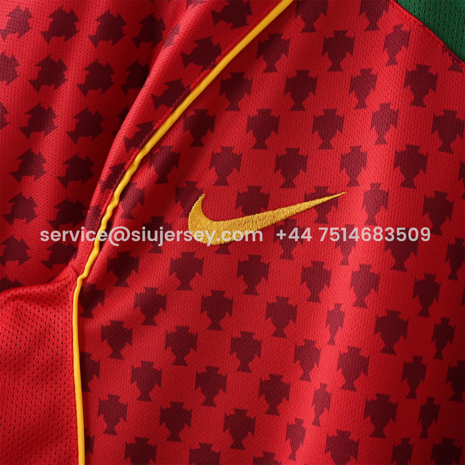 SIUjerseys-Retro Portugal 2004 Home Jersey