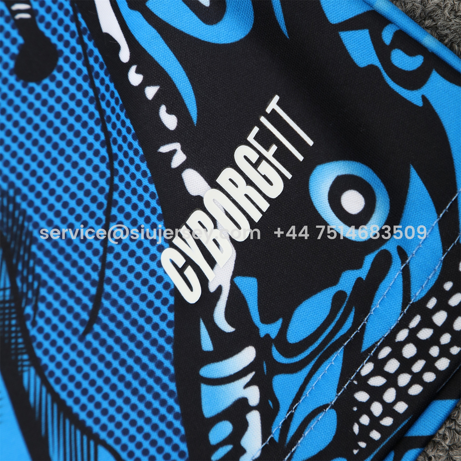 SIUjerseys-Napoli 25-26 Vest Training Set - Blue Mecha Vest & Black Shorts