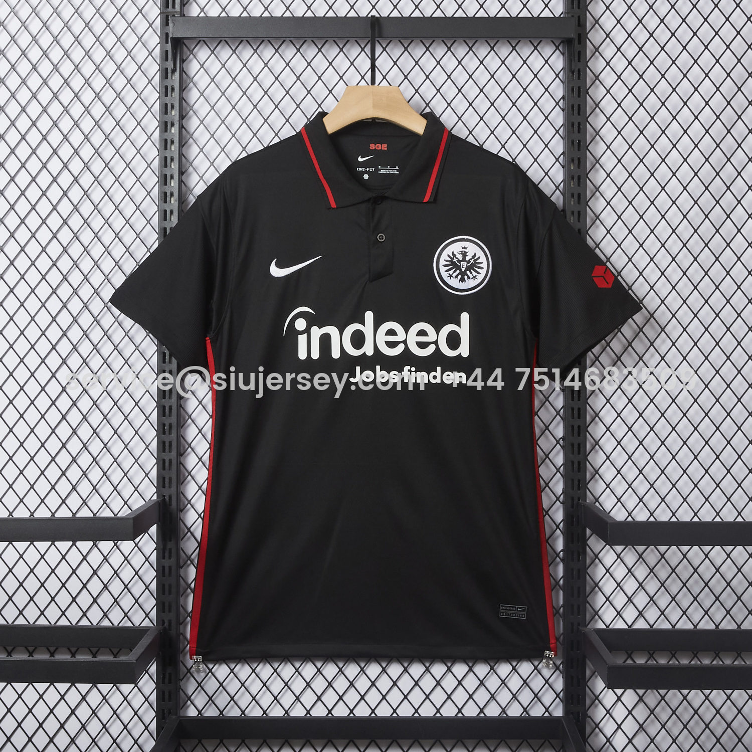 SIUjerseys-Retro Frankfurt 2021-22 Home Black Jersey