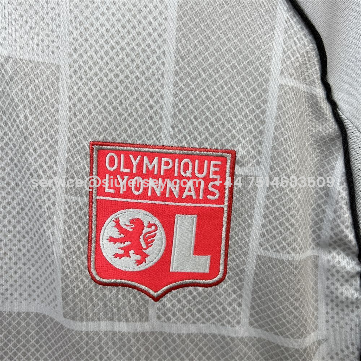 SIUjerseys-Lyon 25-26 Third Grey Jersey - Fans Version