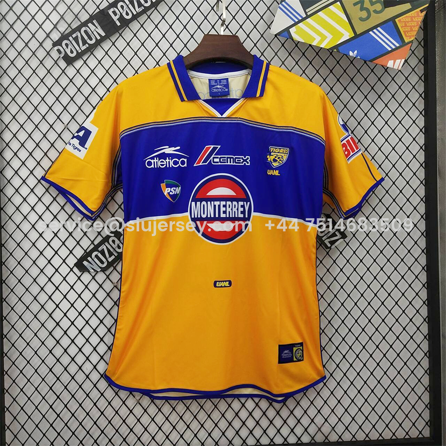SIUjerseys-Retro Tigres UANL 2000-01 Home Jersey