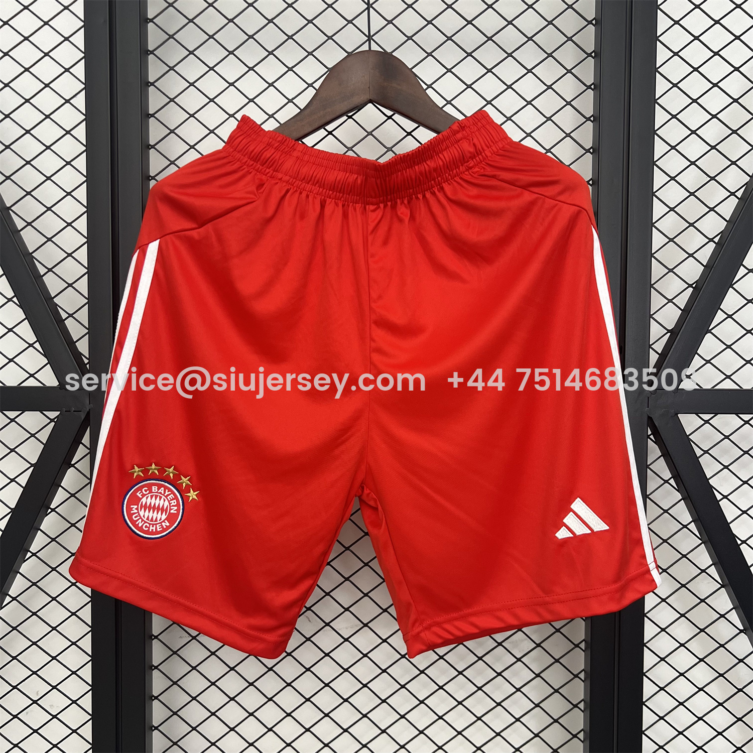 SIUjerseys-Bayern Munich 25-26 Home Red Shorts - Fans Version