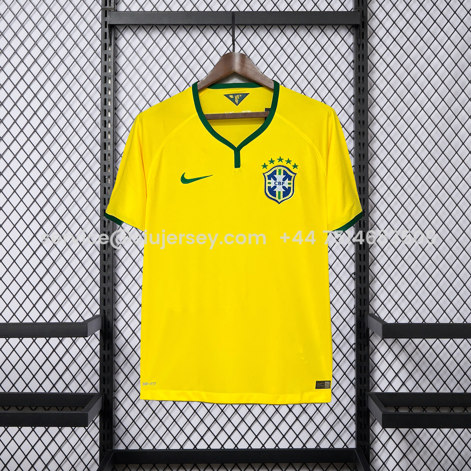 SIUjerseys-Retro Brazil 2014 Home Jersey