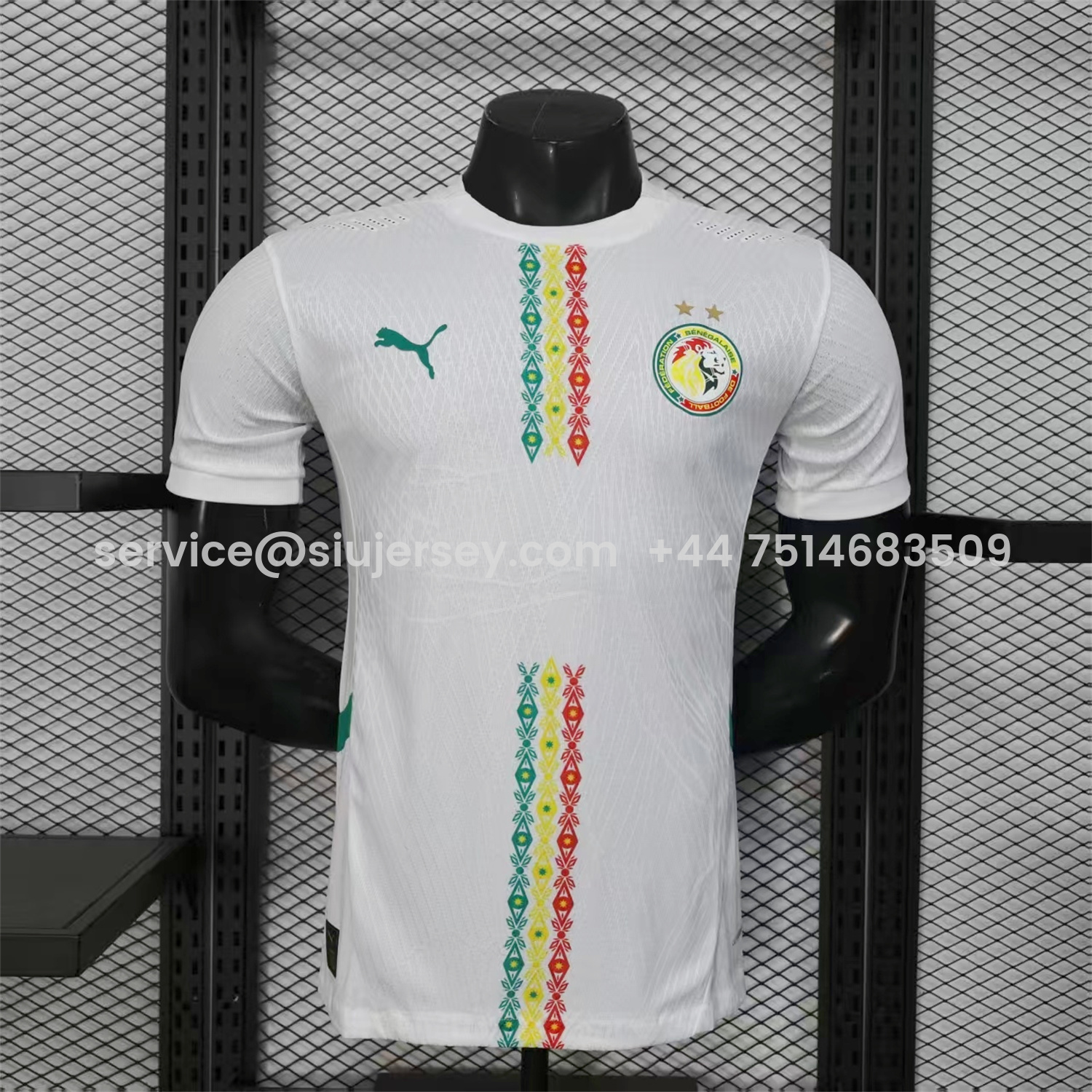 SIUjerseys-Senegal 2026 Home Double Stars Jersey - Player Version