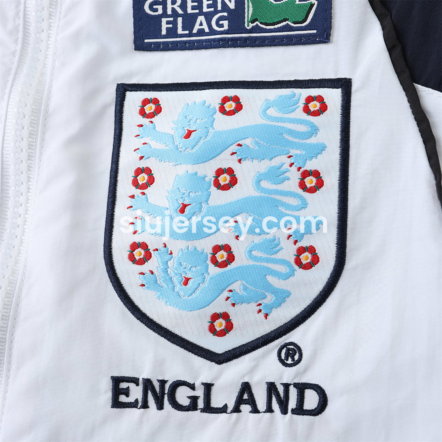 SIUjerseys-Retro England 1998 White Windbreaker