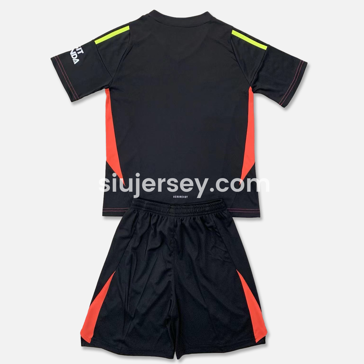 SIUjerseys-Arsenal 24-25 Black Goalkeeper Men's Adult Jersey Set - Fans Version