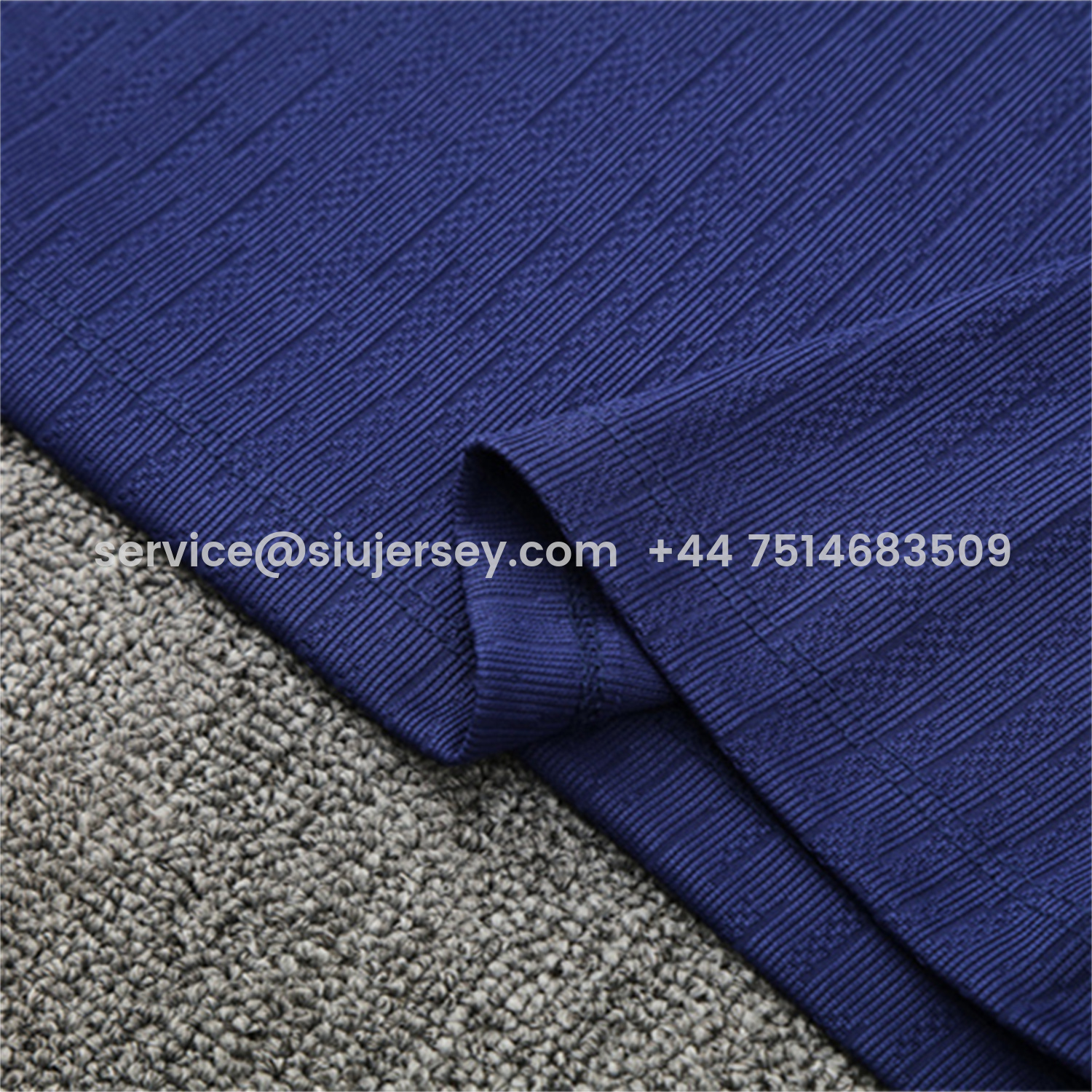 SIUjerseys-Barcelona 25-26 Long Sleeve Training Set - Royal Blue Top Yellow Sponsor & Royal Blue Pants