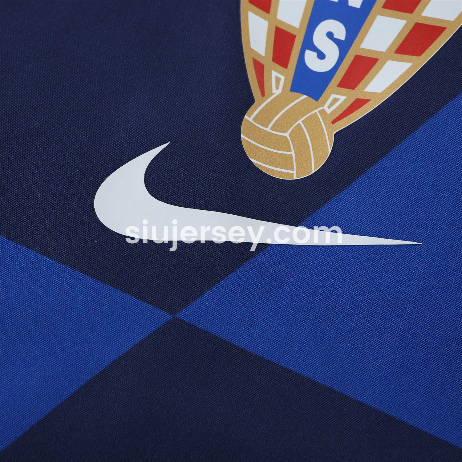 SIUjerseys-Croatia 24-25 Away Style Double Sided Reversible Windbreaker - Blue