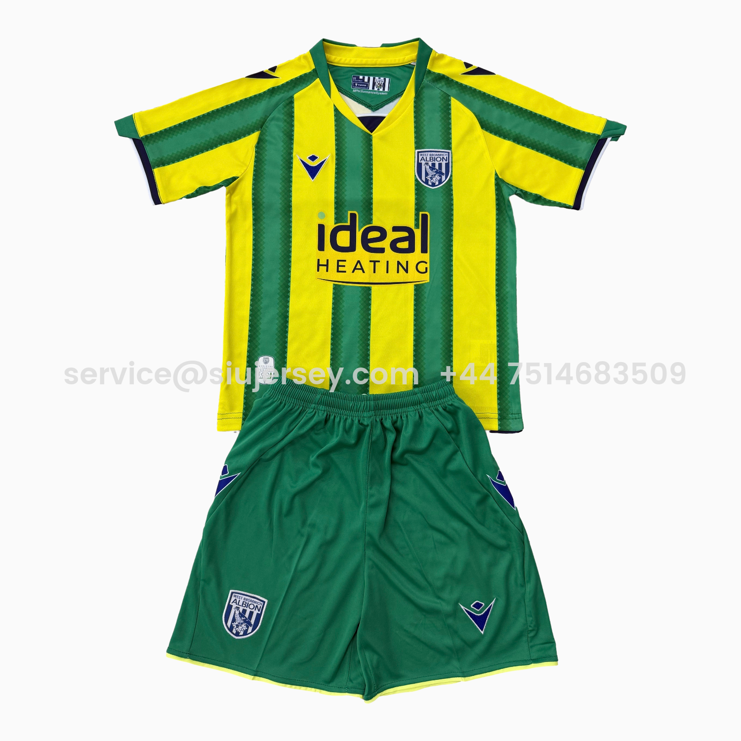 SIUjerseys-West Bromwich Albion 25-26 Away Kids Kit