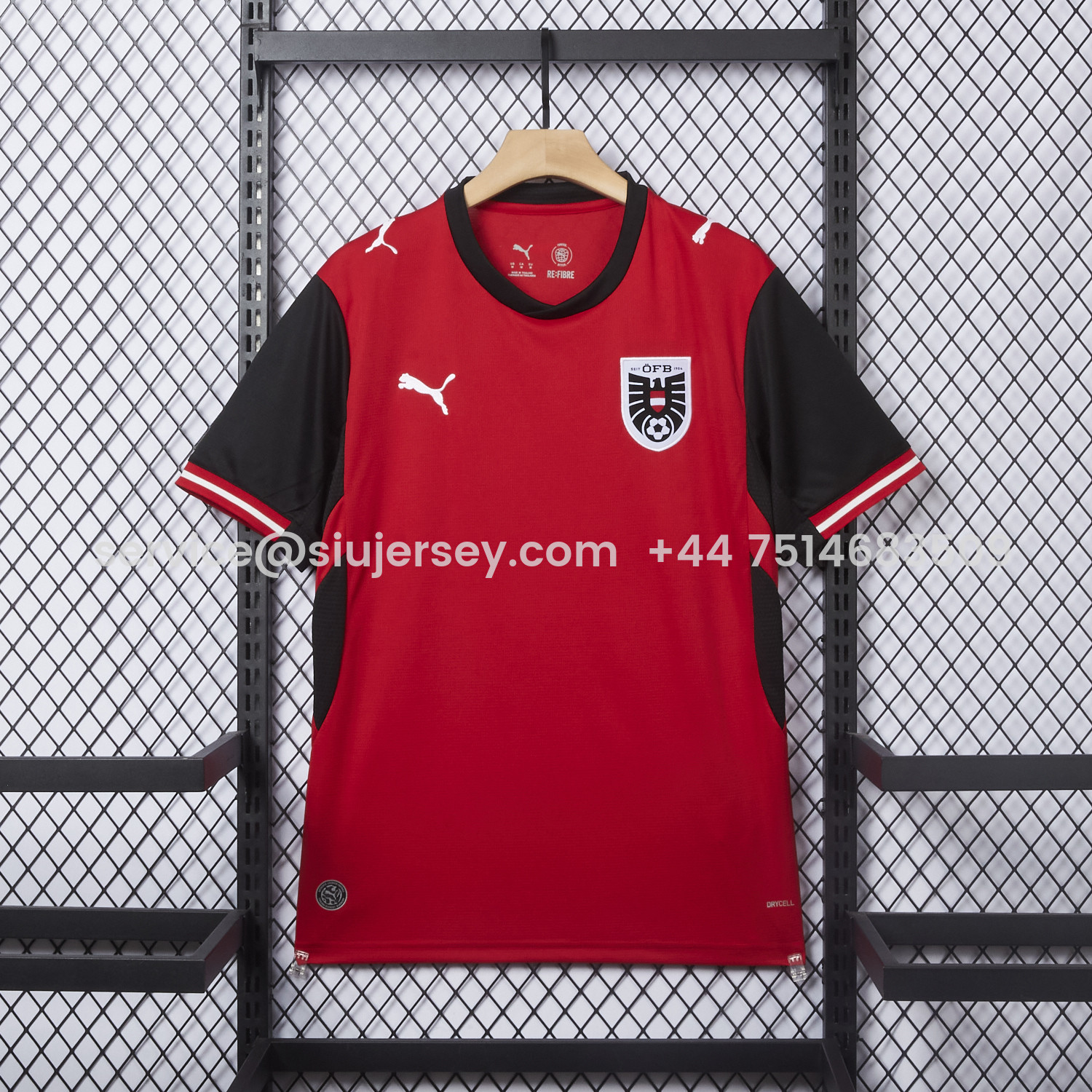 SIUjerseys-Austria 2026 Home Red Jersey - Fans Version