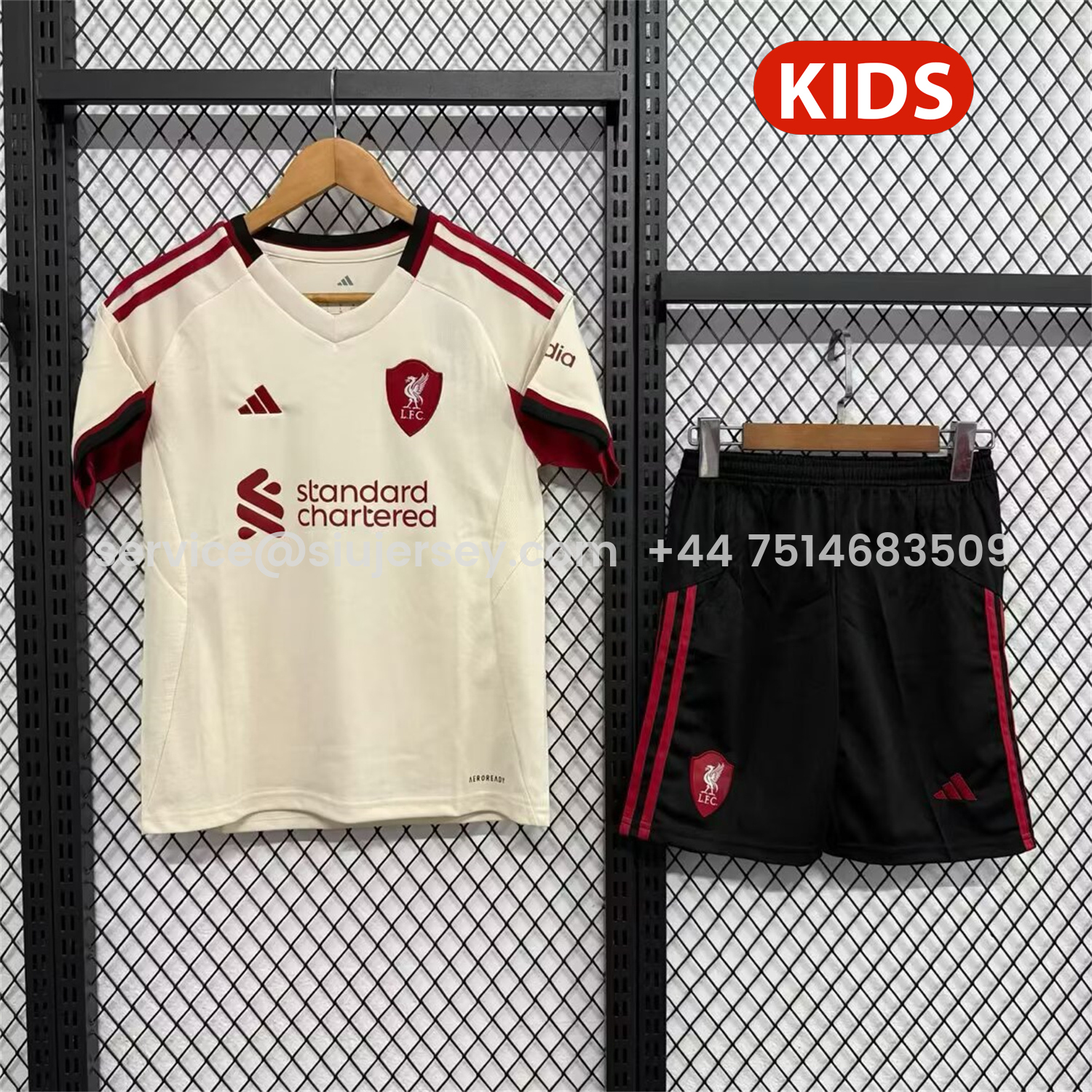 SIUjerseys-Liver.pool 25-26 Away Kids Kit