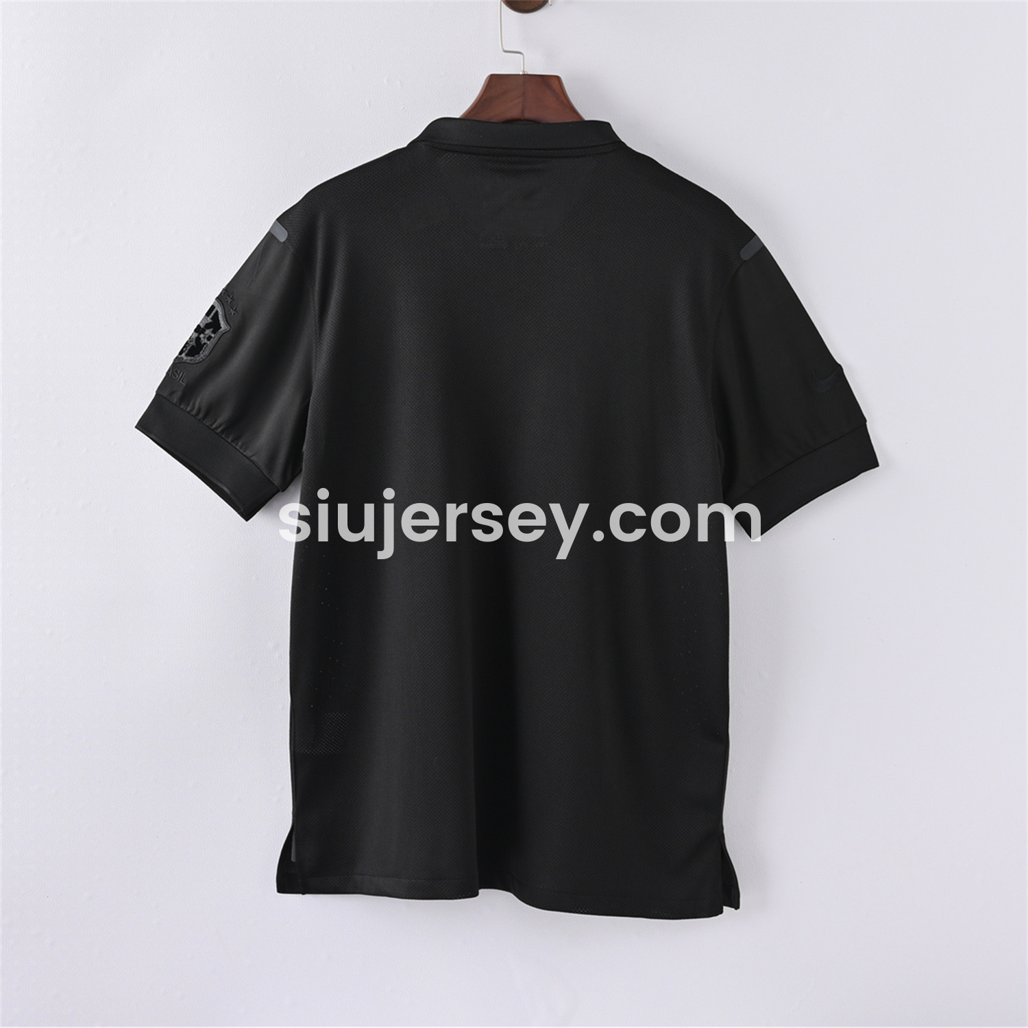 SIUjerseys-Retro Brazil 2013-14 Black Five-Stars Special Edition Jersey