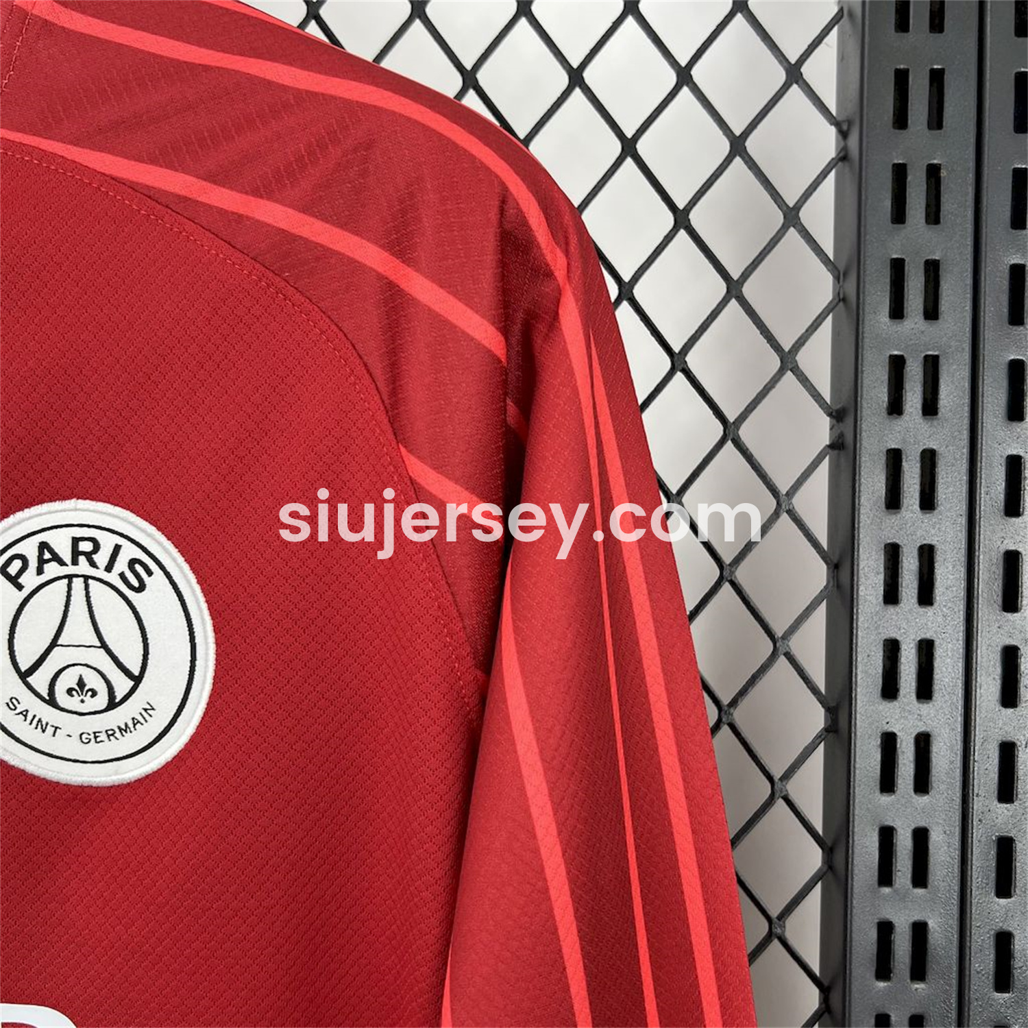 SIUjerseys-Paris Saint-Germain PSG 24-25 Fourth Goalkeeper Red Long Sleeves Jersey - Fans Version