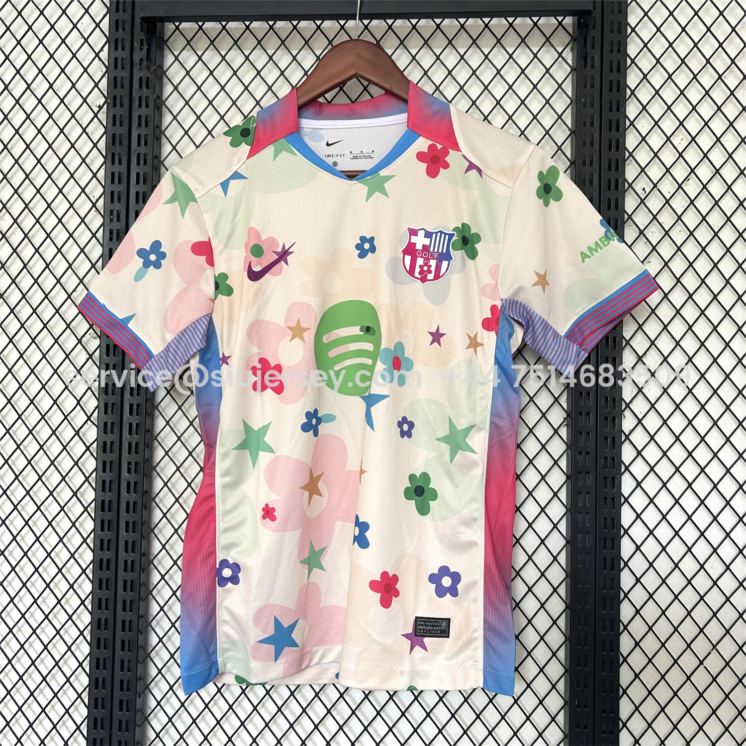 SIUjerseys-Barcelona 25-26 Stars And Flowers Pink Special Jersey - Fans Version