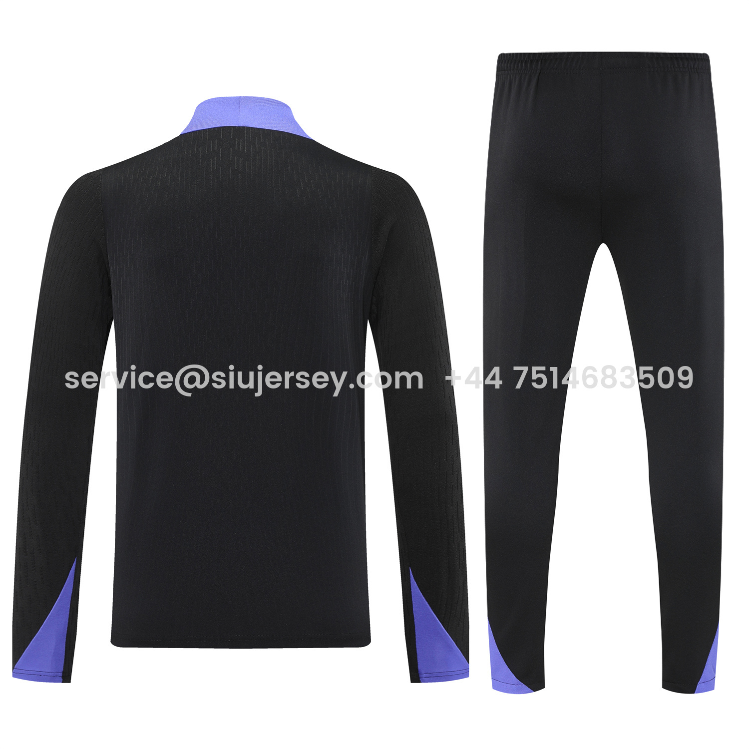 SIUjerseys-Barcelona 25-26 Long Sleeve Training Set - Black Top and Black Pants
