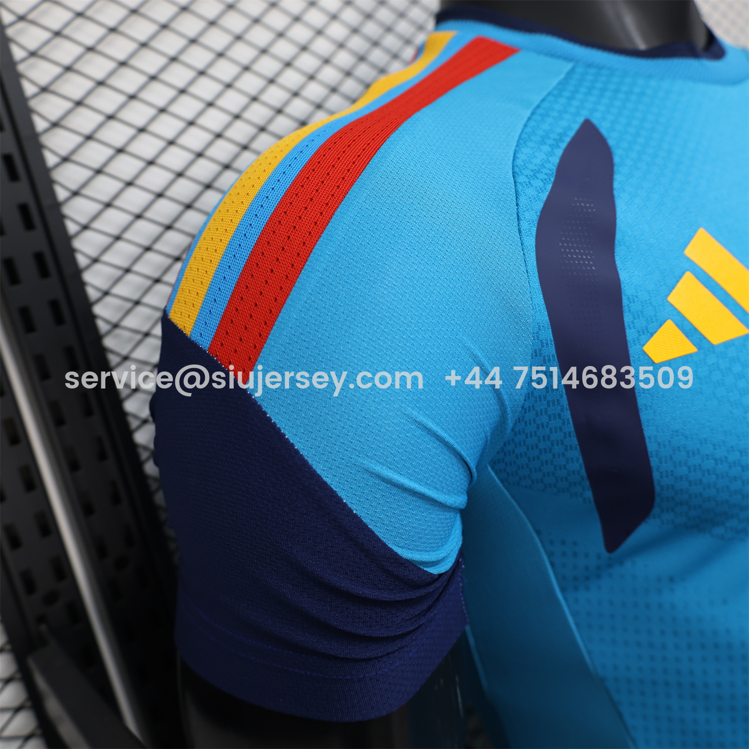 SIUjerseys-Spain 2026 Blue Pre-Match Training Jersey - Player Version