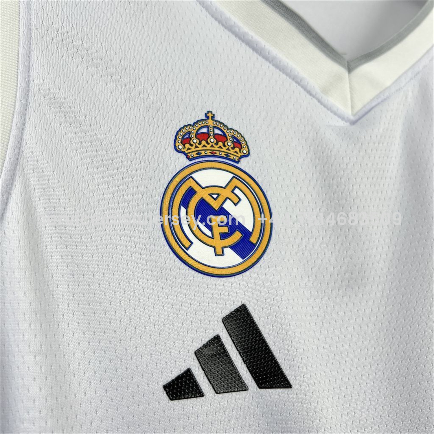 SIUjerseys-Real Madrid 25-26 White Basketball Training Vest - Fans Version