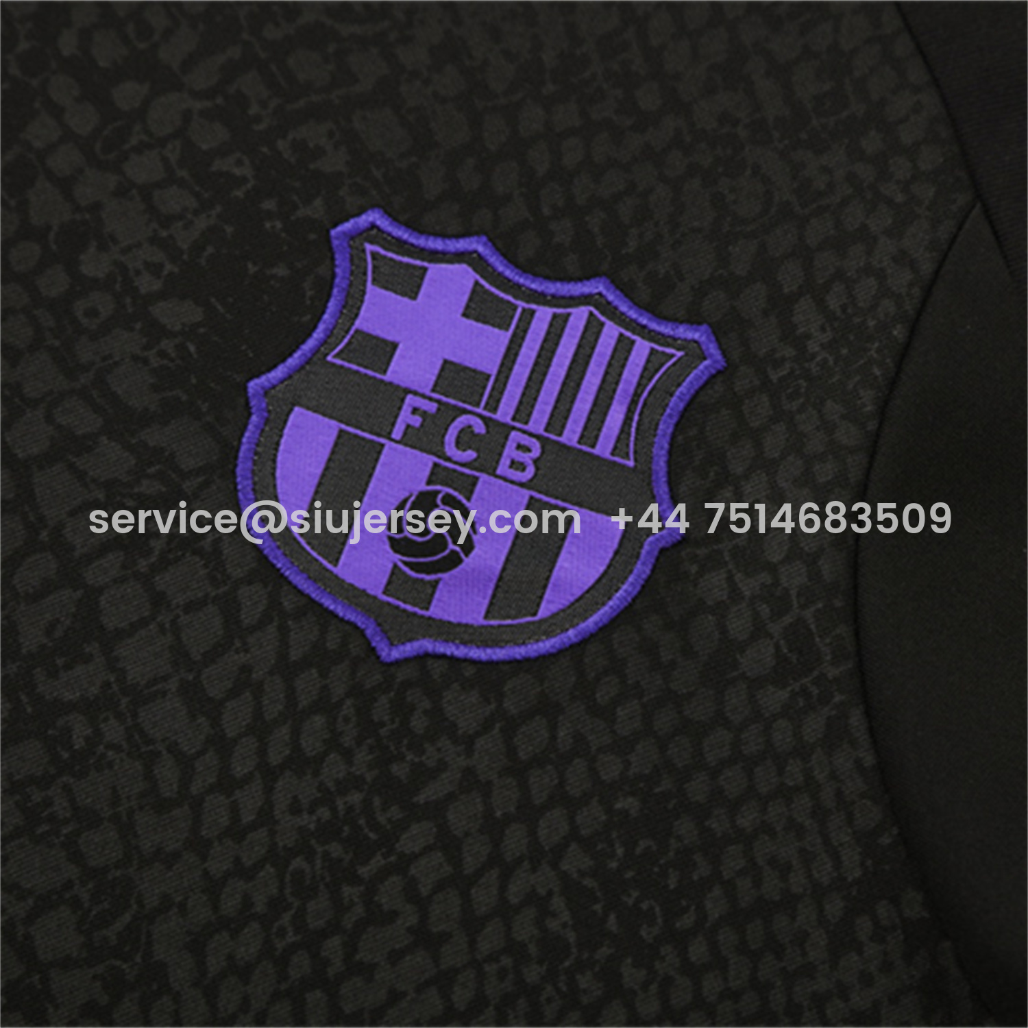 SIUjerseys-Barcelona 25-26 X KB Long Sleeve Training Set - Black Top & Black Pants
