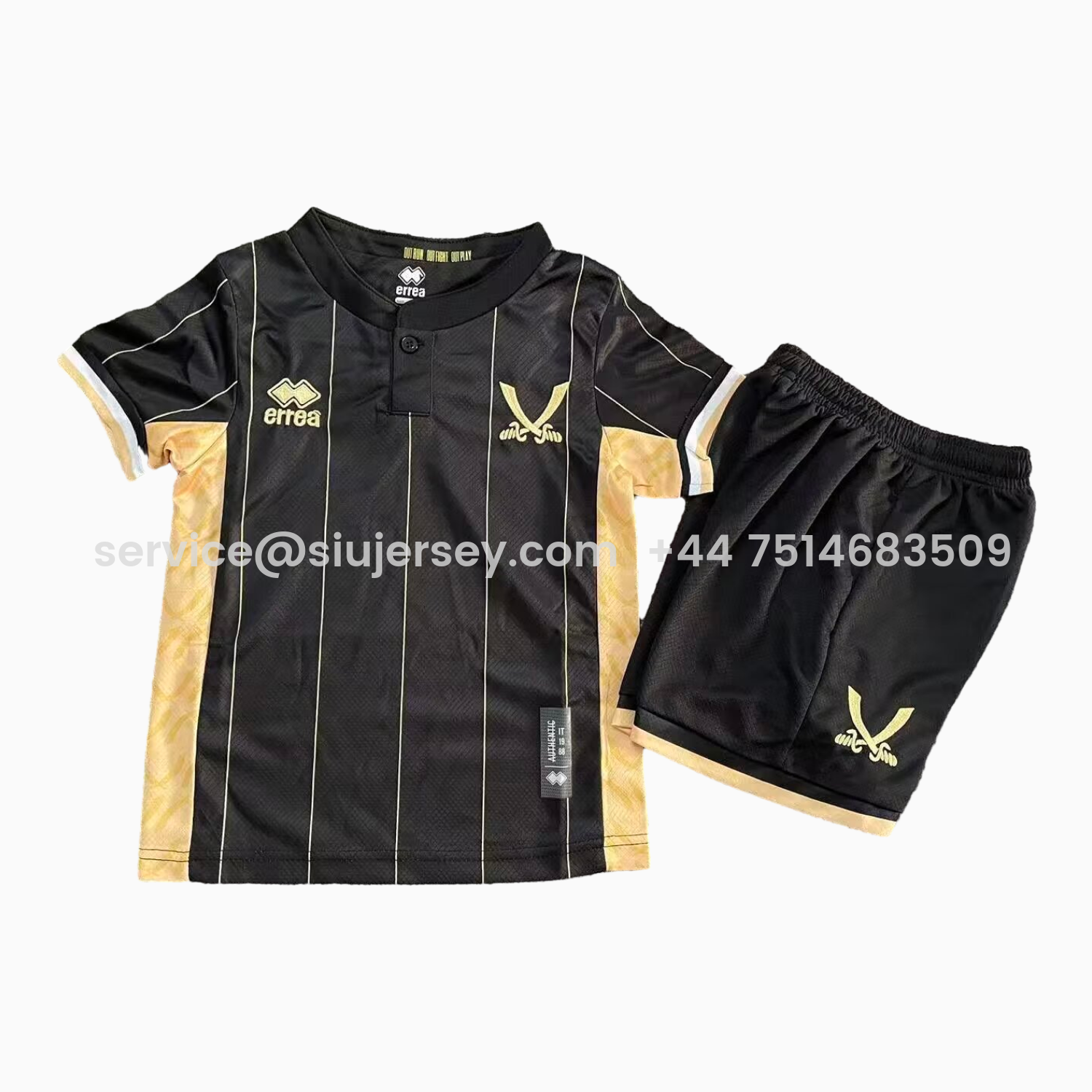 SIUjerseys-Sheffield United 25-26 Black Goalkeeper Kids Kit